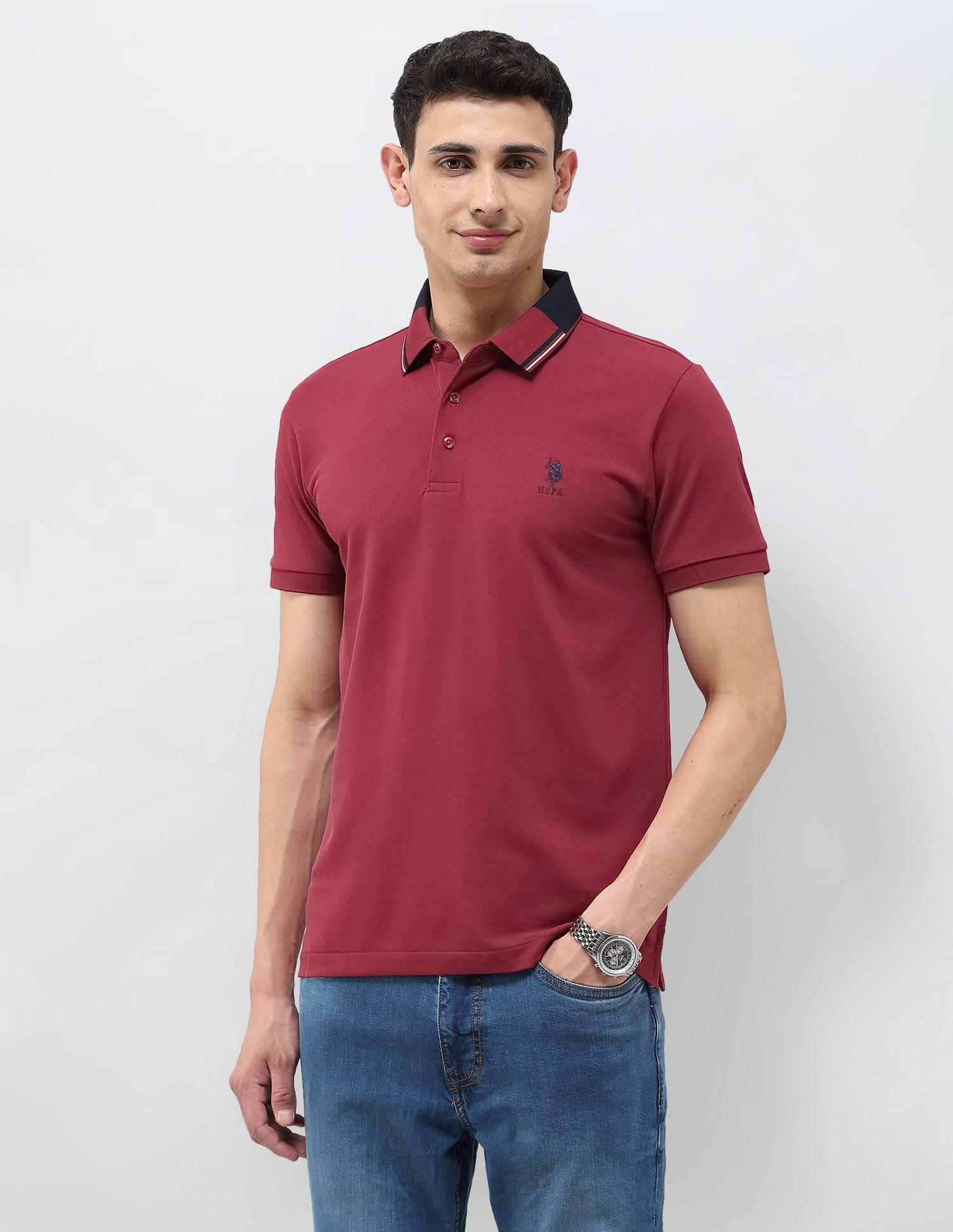 Solid Regular Fit Polo Shirt