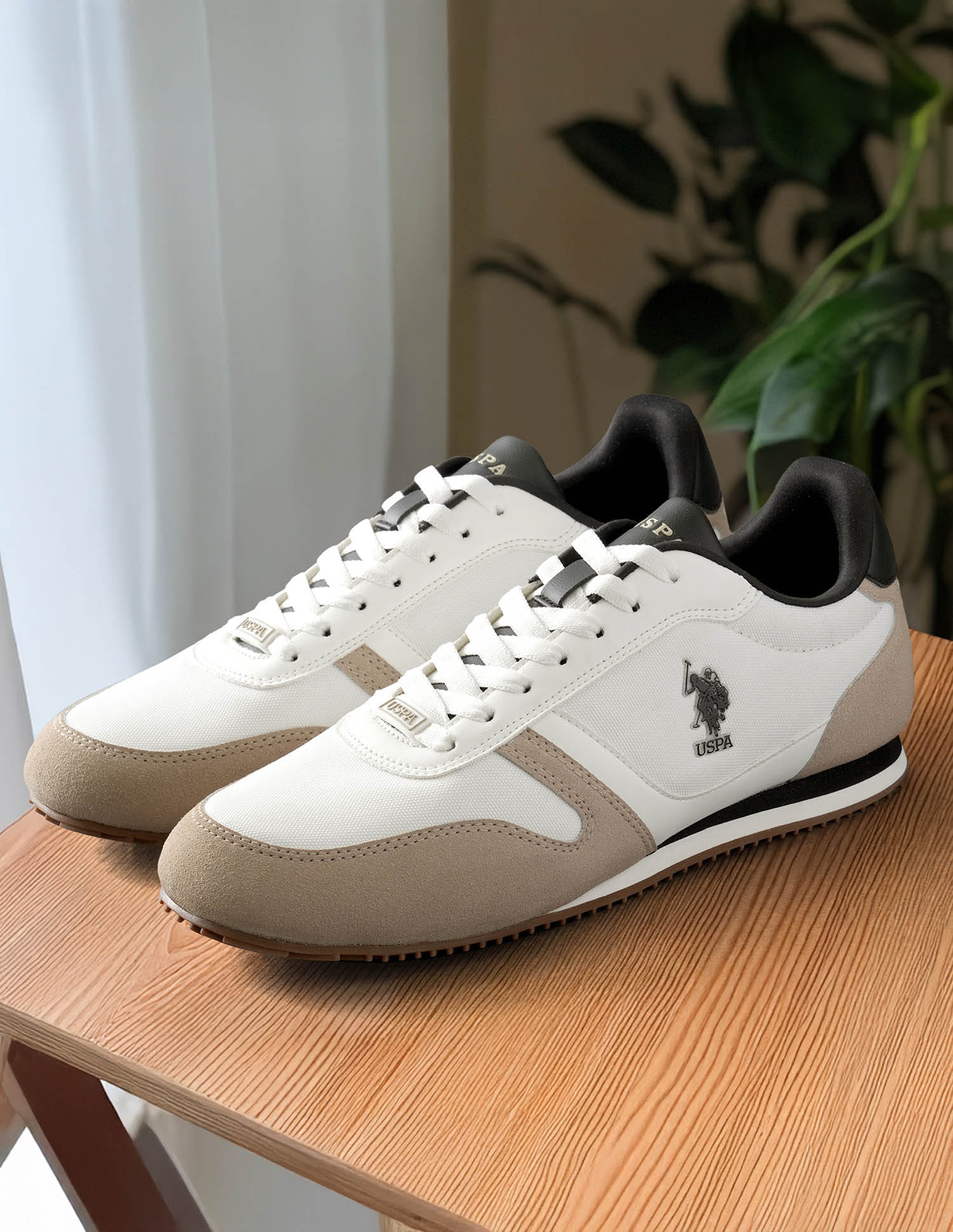 Clemt 3.0 Colourblocked Sneakers Beige - U.S. Polo Assn. India | Large