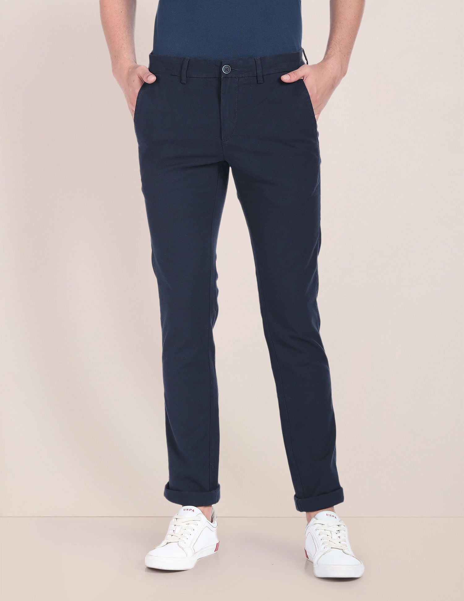 Flat Front Solid Trousers – U.S. Polo Assn. India