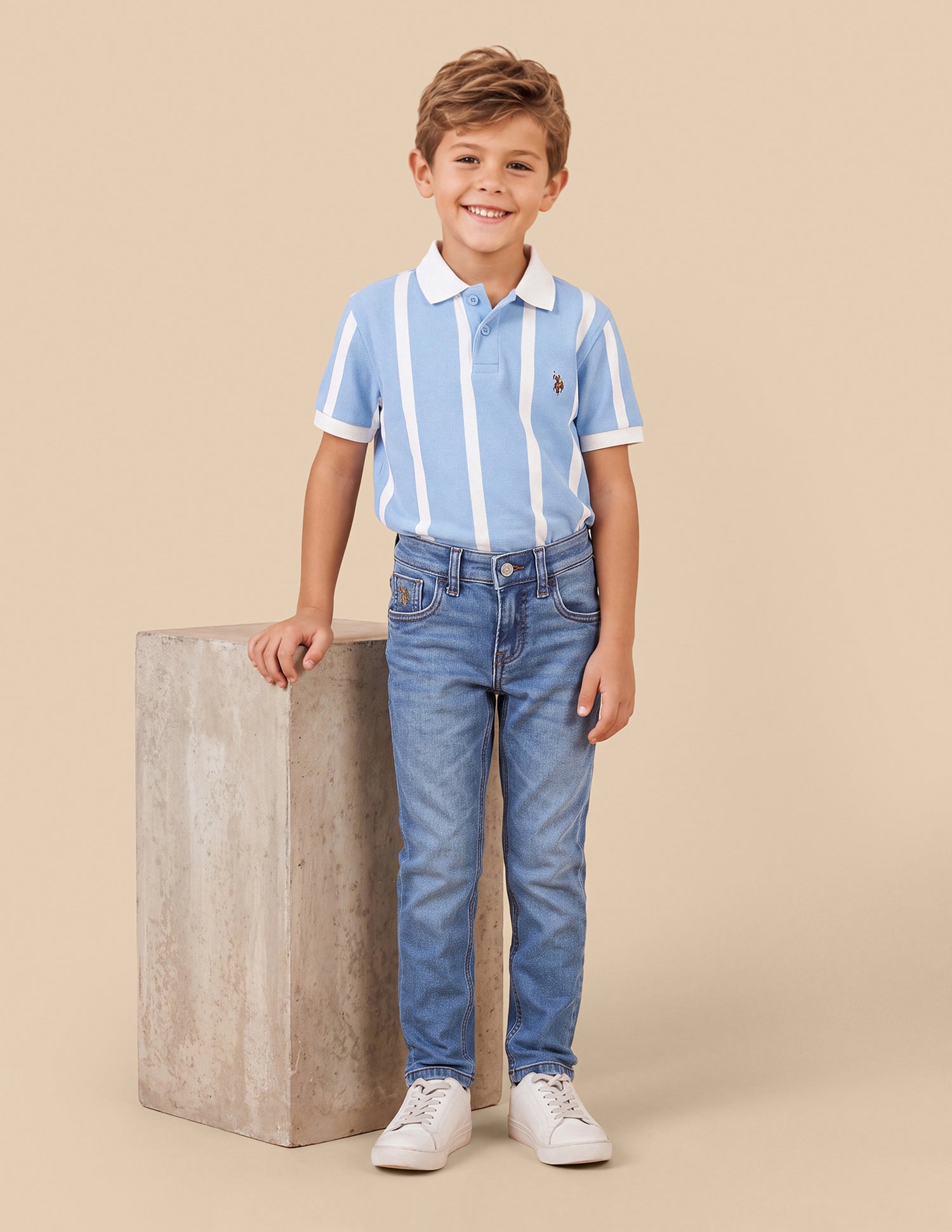 Slim Fit Blue Jeans Light Blue - U.S. Polo Assn. India | Large