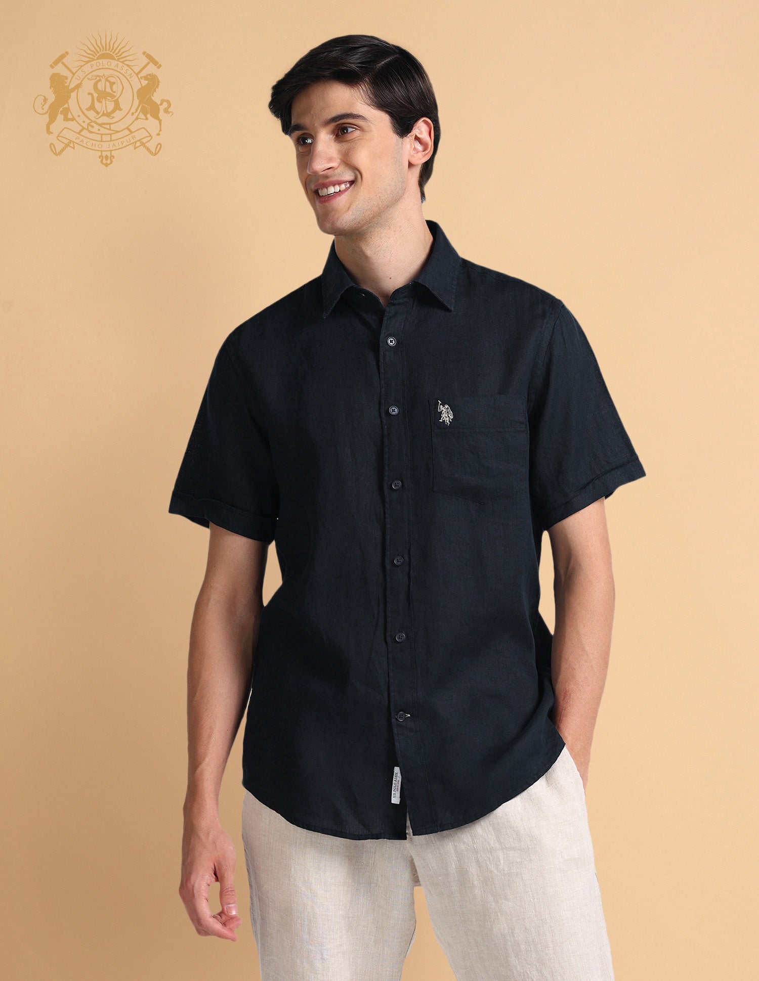 Button Down Linen Formal Shirt