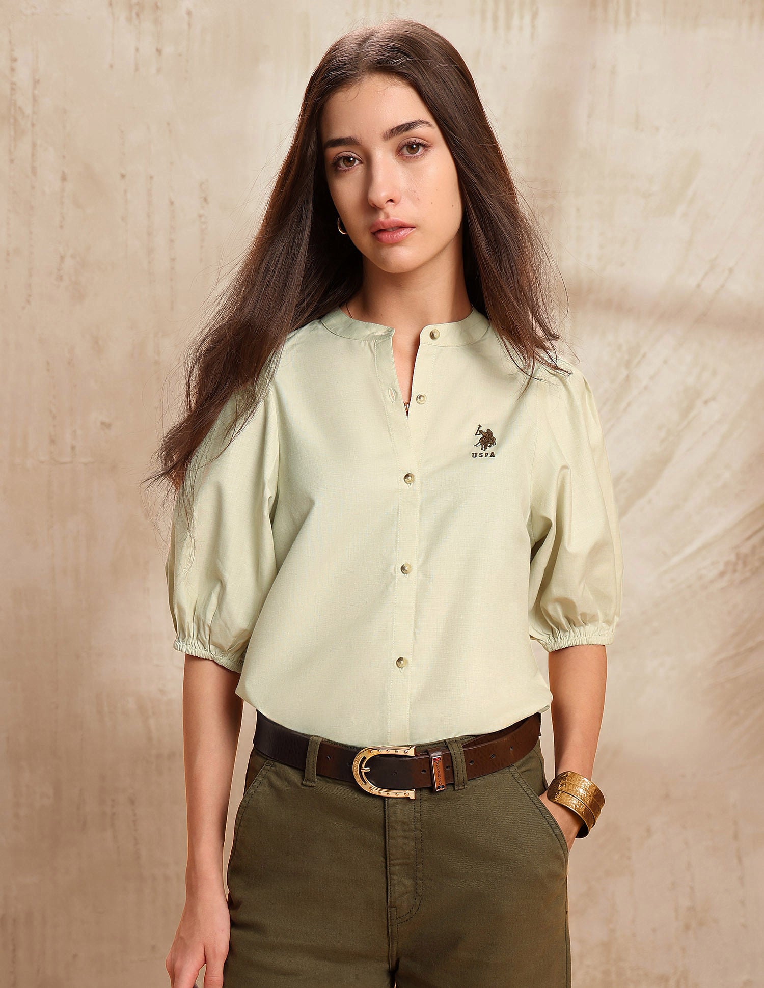 Solid Regular Fit Top