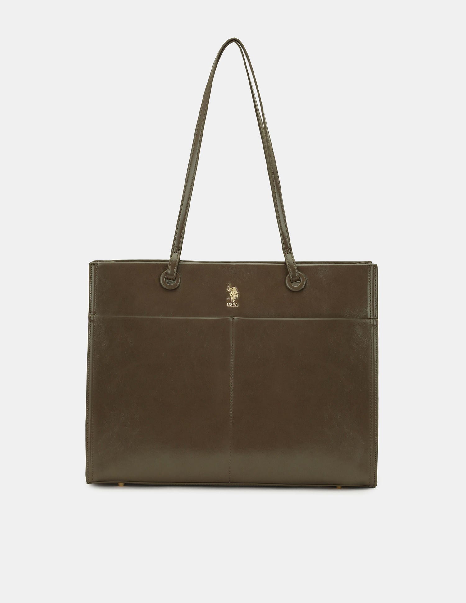 Women Bria Solid Tote Bag with Multipurpose Compartment