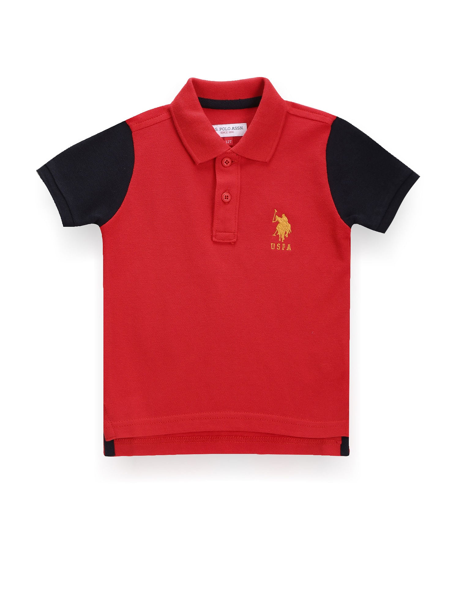 Boys Colour Block Polo Shirt