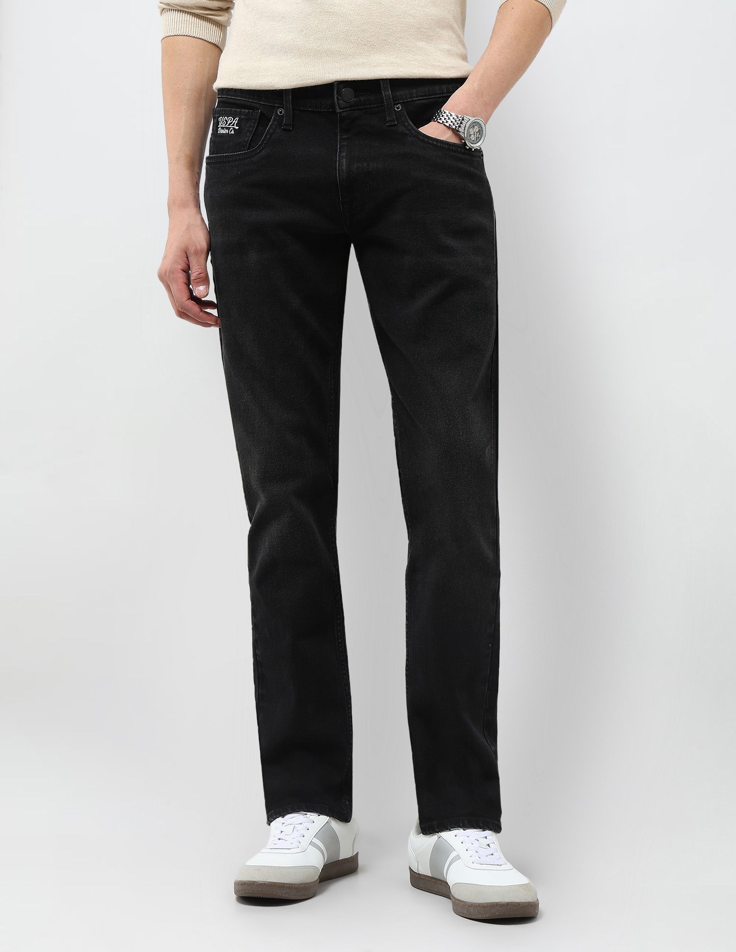 Brandon Slim Tapered Fit Mid Rise Jeans