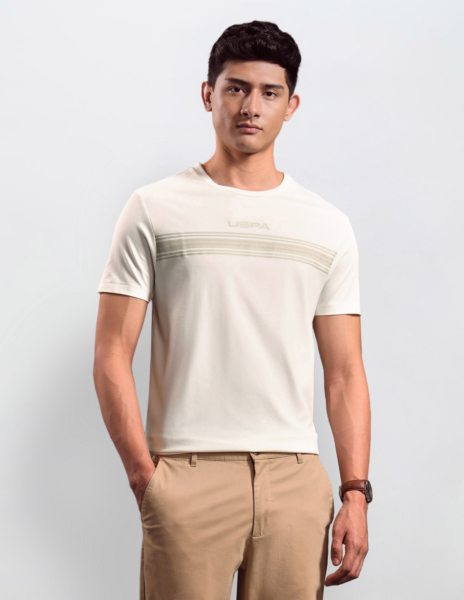 Horizontal Striped Regular Fit T-shirt