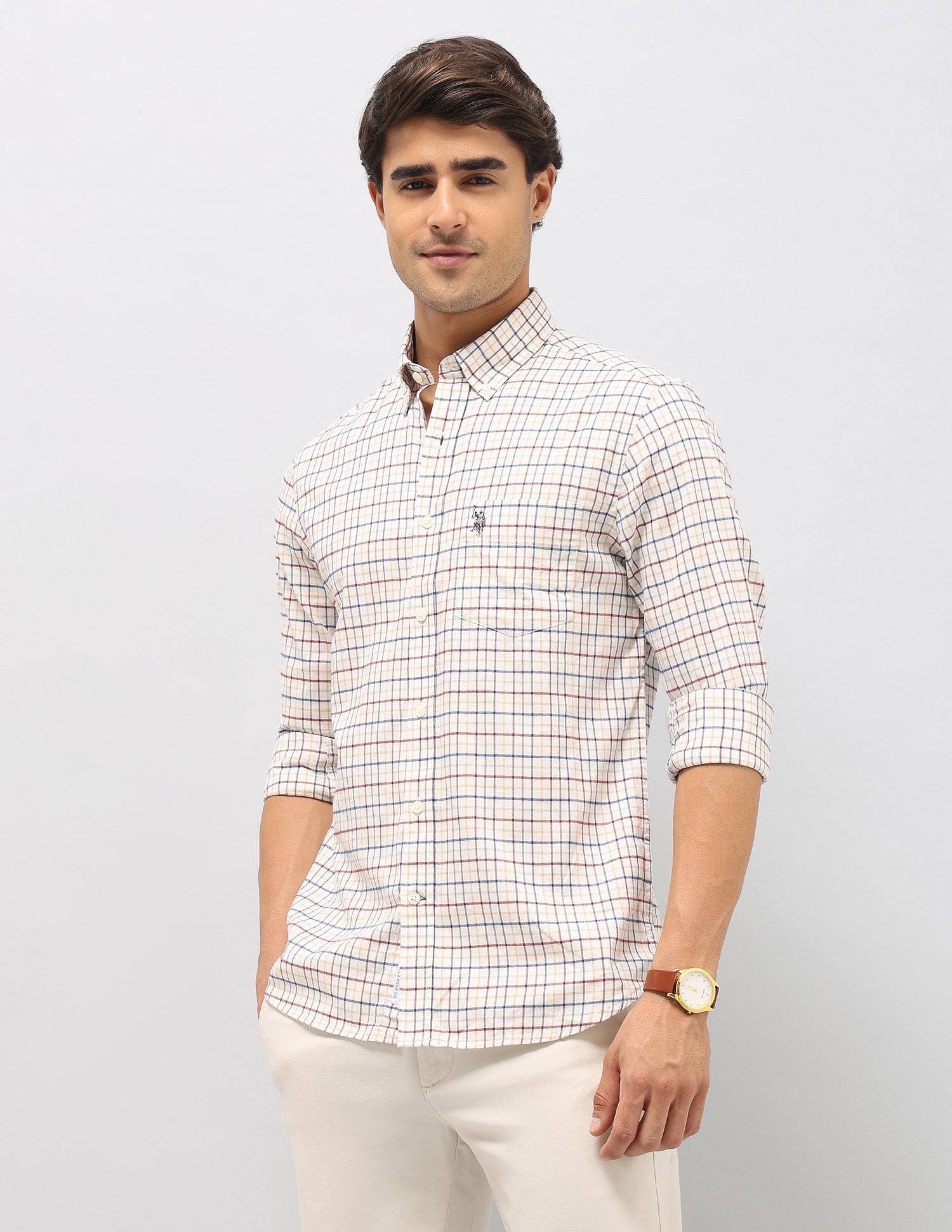 Graph Checked Twill Shirt