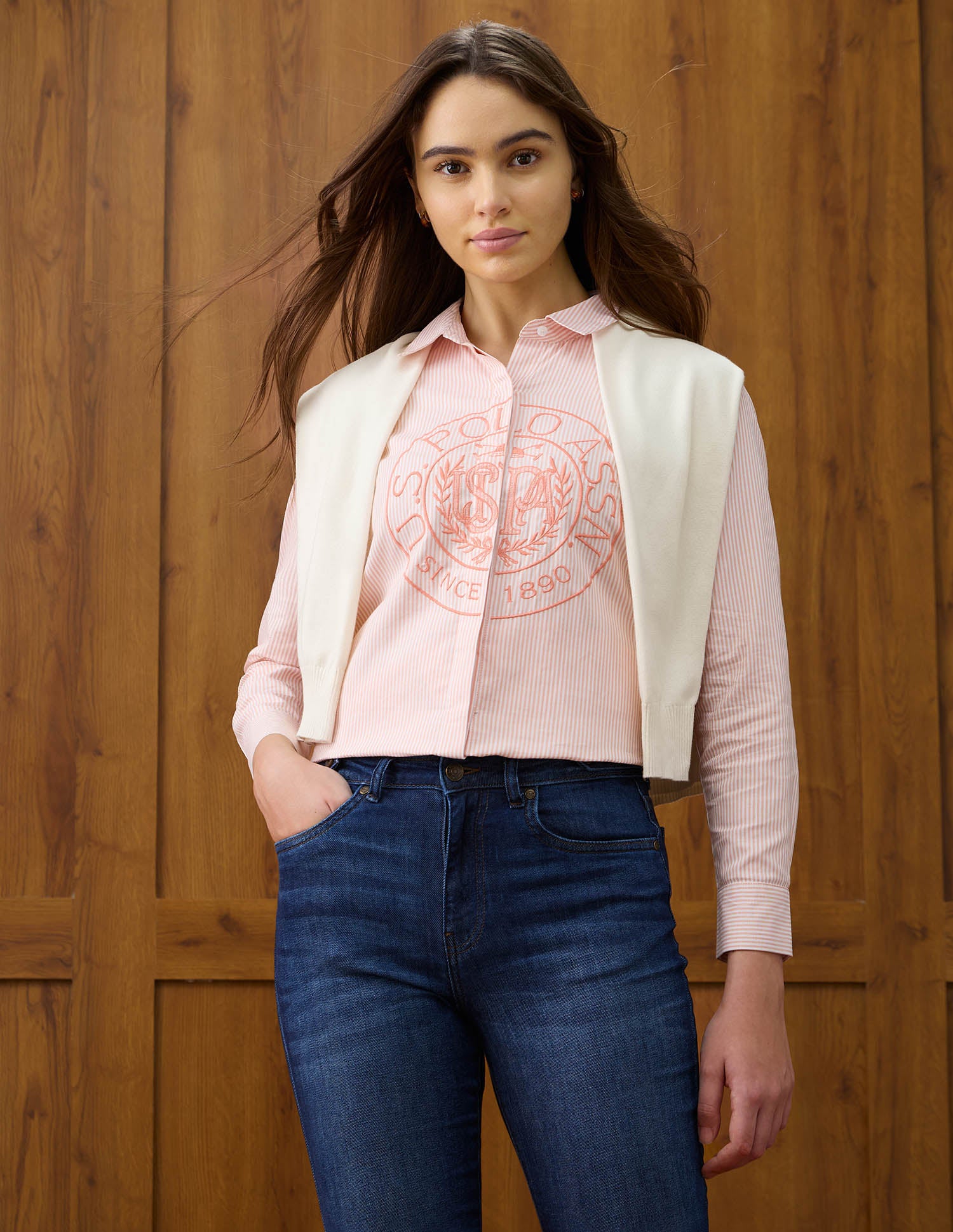 Brand Embroidered Shirt