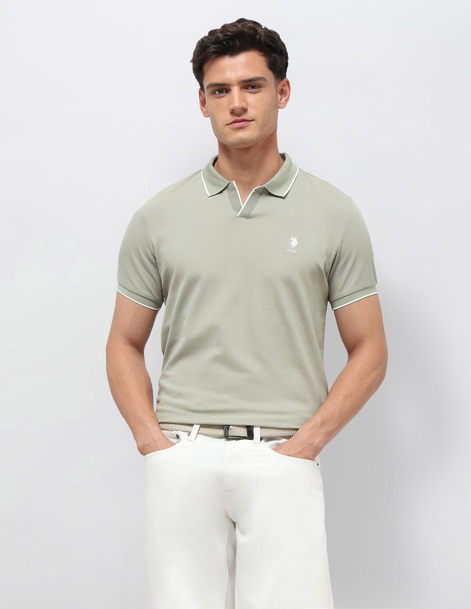 Solid Slim Fit Polo Shirt