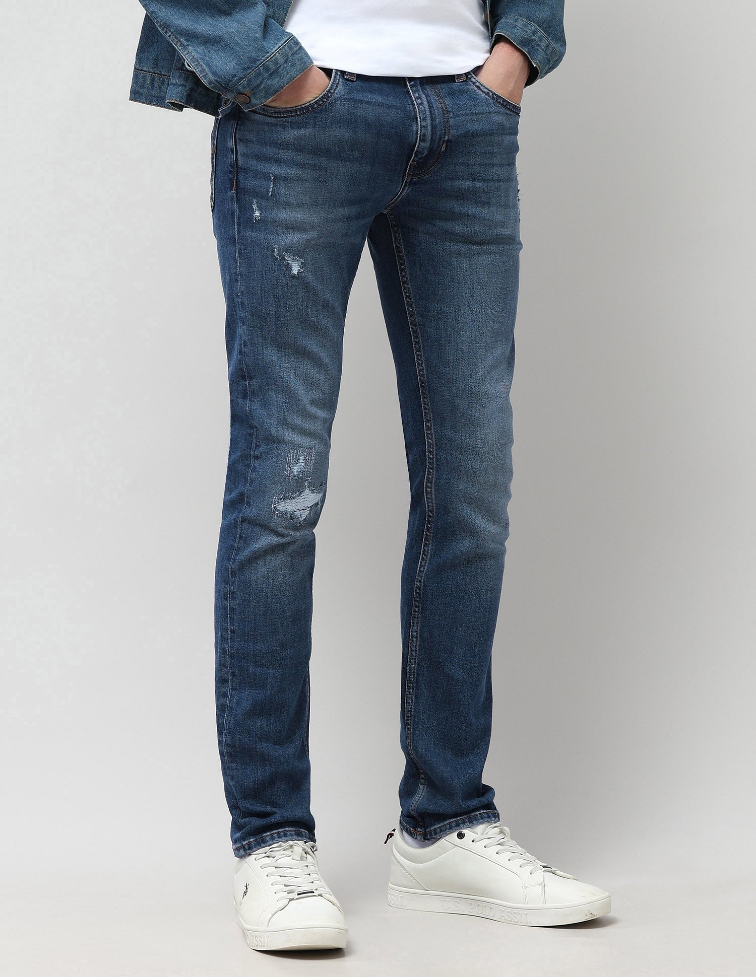 Regallo Skinny Fit Blue Jeans