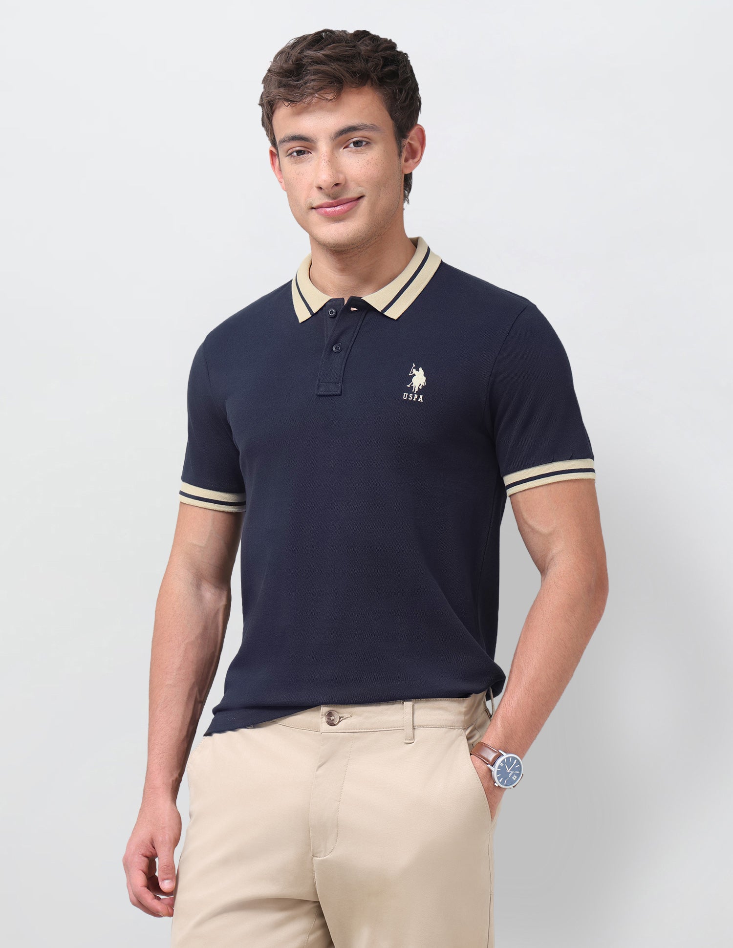 Solid Regular Fit Polo Shirt