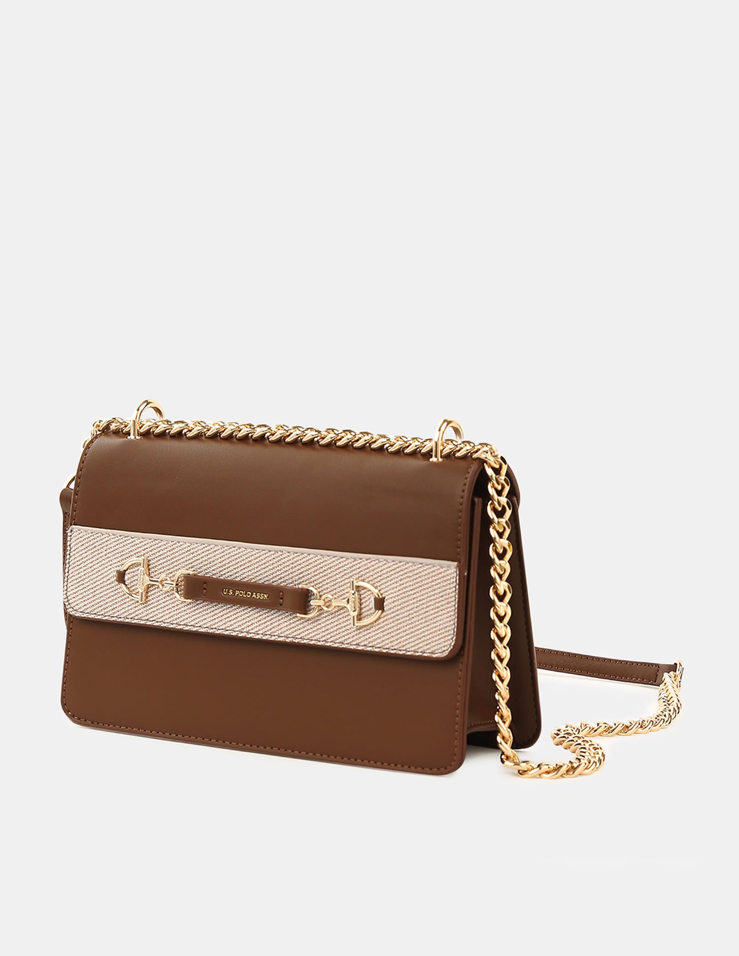 Anya 2.0 Colourblocked Crossbody Bag Brown - U.S. Polo Assn. India | Large