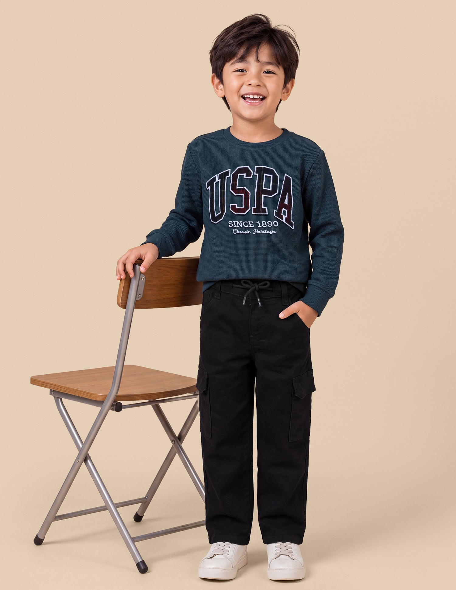 Shawn Baggy Fit Black Cargo Jeans Black - U.S. Polo Assn. India | Large