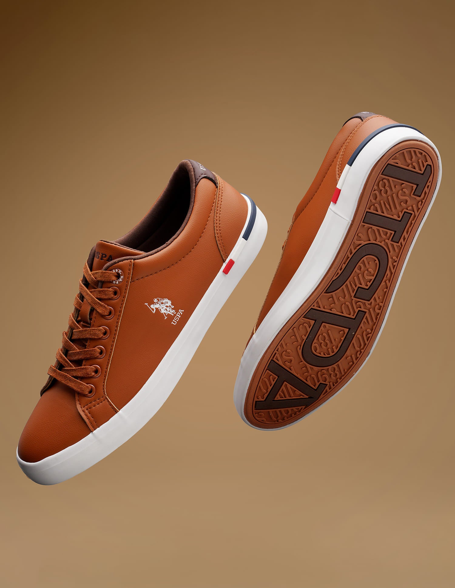Men Round Toe Anton 5.0 Sneakers Tan - U.S. Polo Assn. India | Large