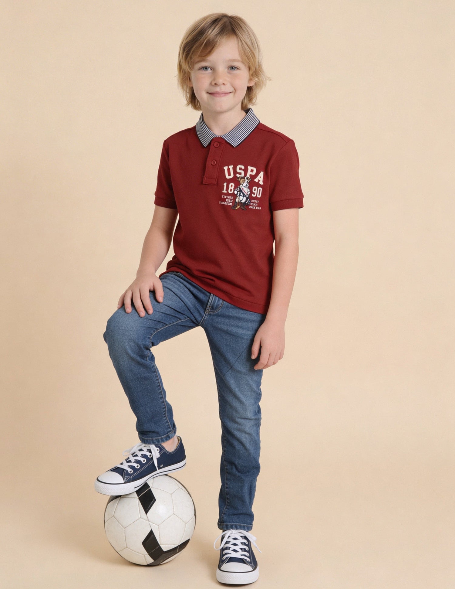 Graphic Printed Regular Fit Polo Shirt