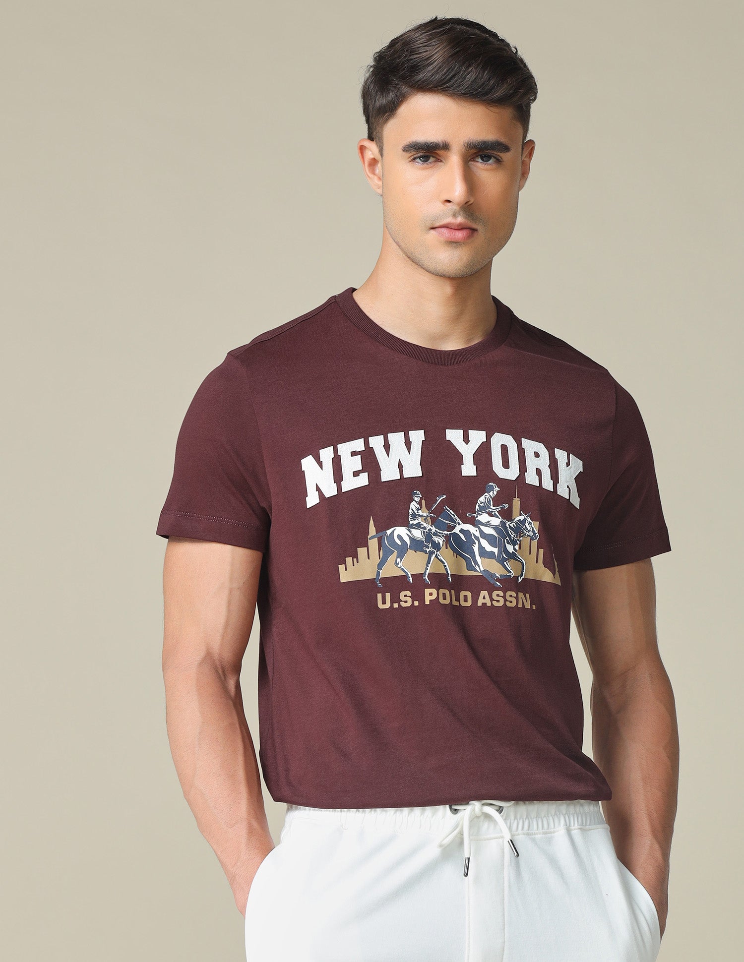 Pure Cotton Graphic Printed T- Shirt