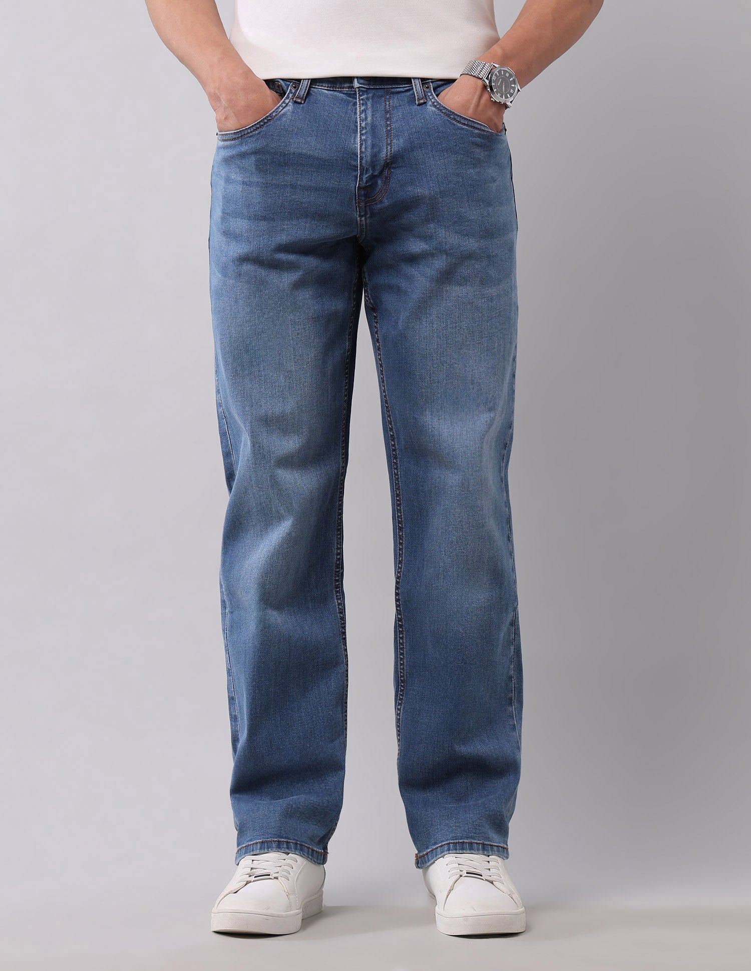 Shawn Relaxed Fit Blue Jeans Blue - U.S. Polo Assn. India | Large