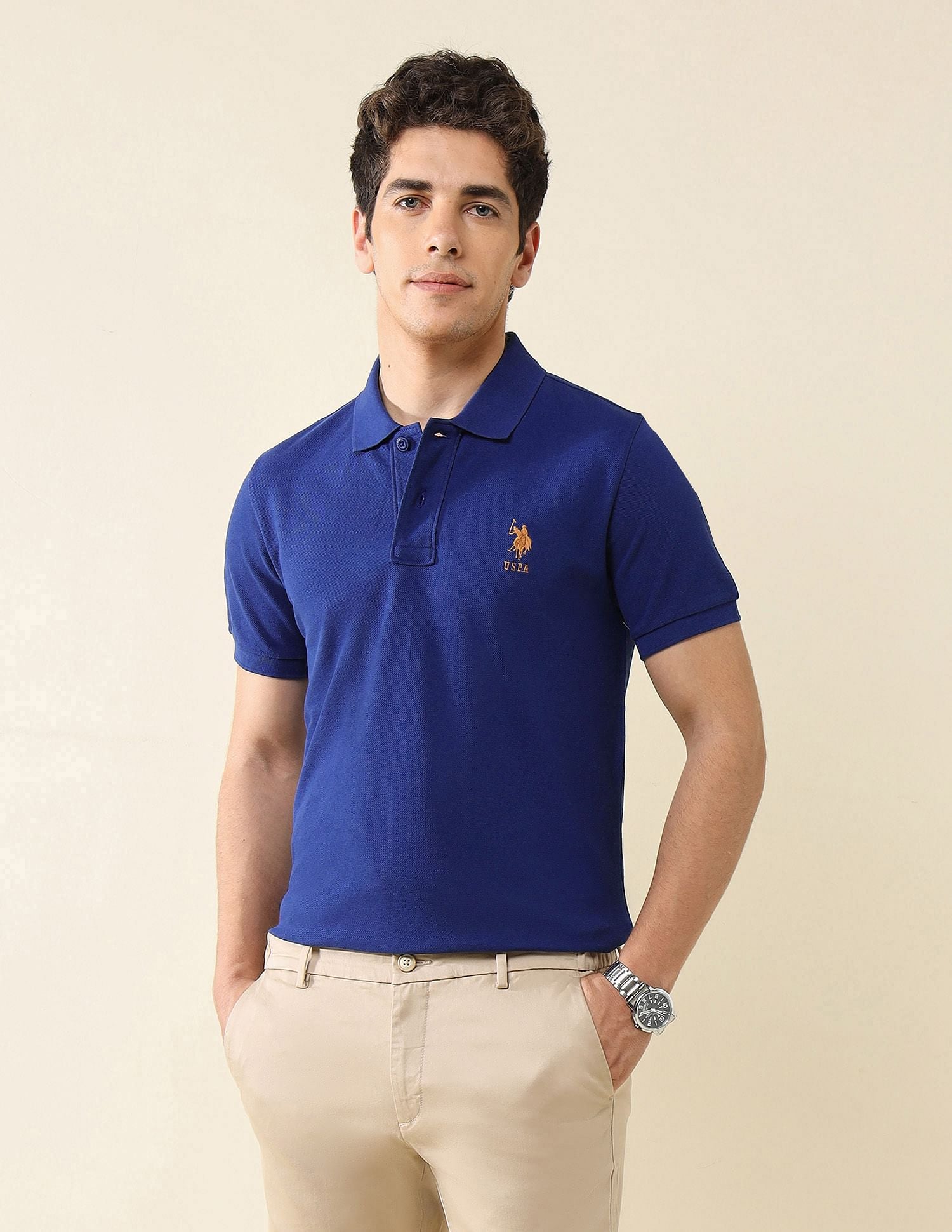 Pure Cotton Slim Fit Polo Shirt