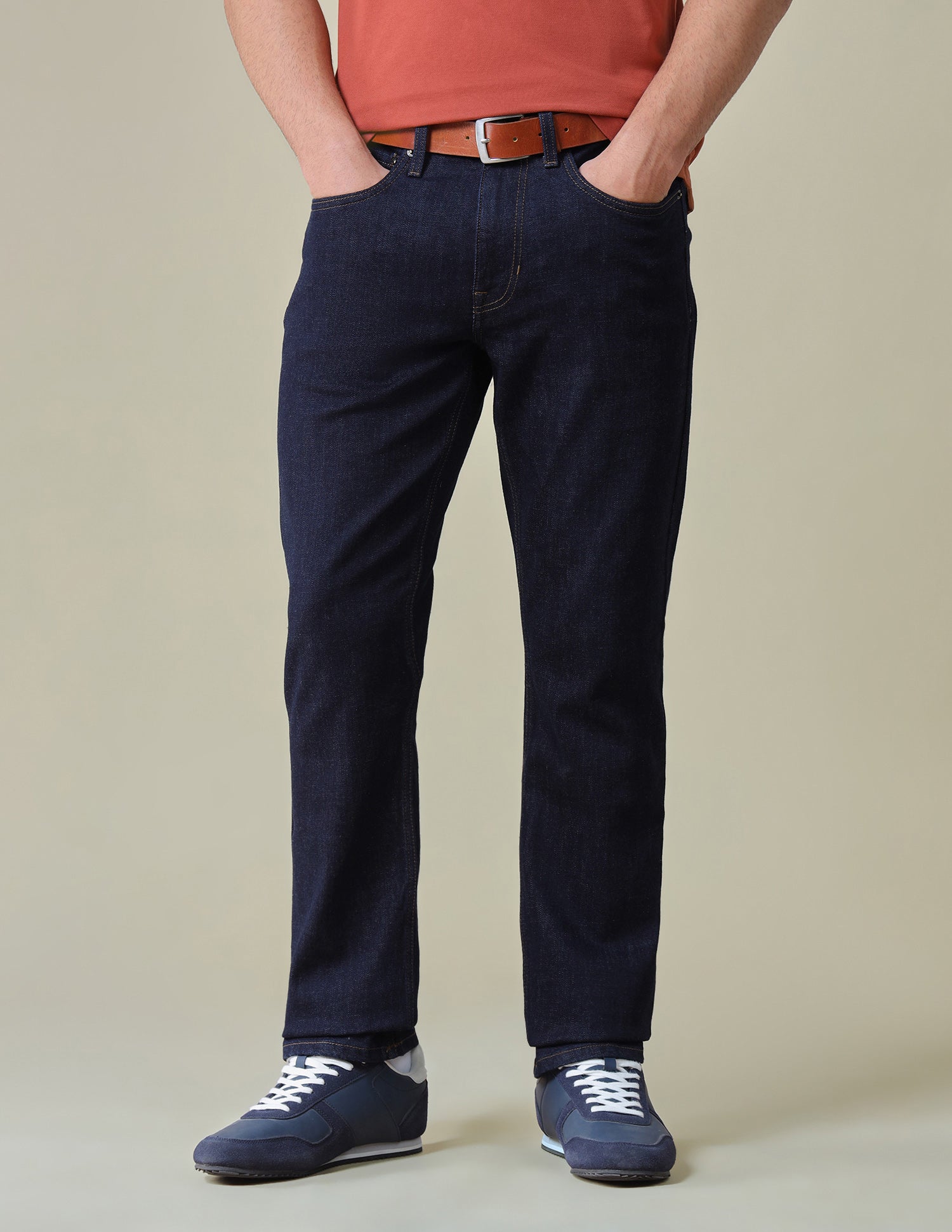Harold Slim Straight Fit Blue Jeans