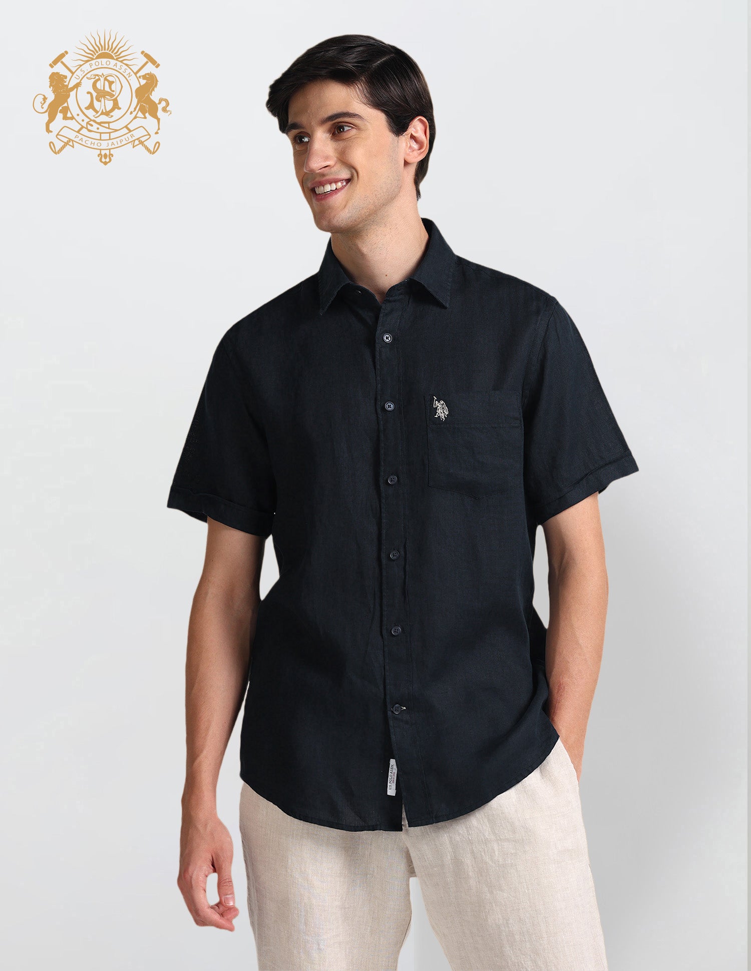 Button Down Linen Formal Shirt