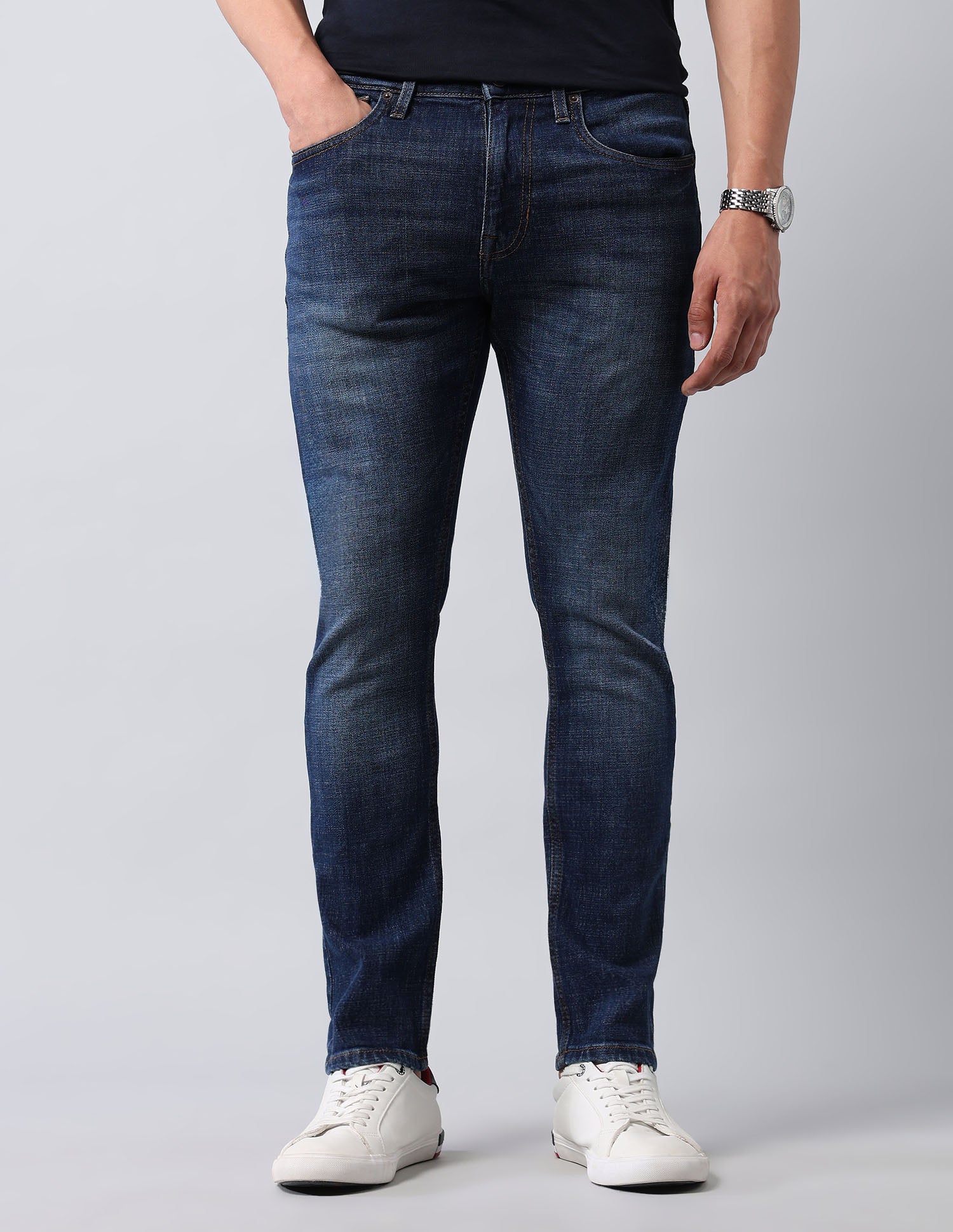 Henry Tapered Fit Blue Jeans Dark Blue - U.S. Polo Assn. India | Large