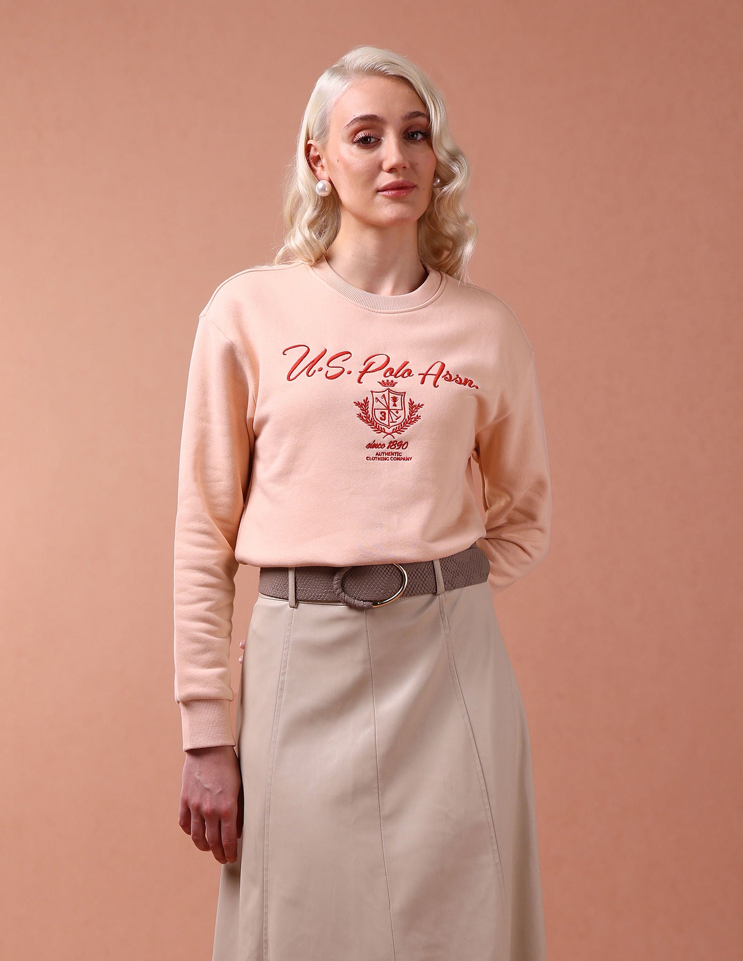 Regular Fit Embroidered Sweatshirt