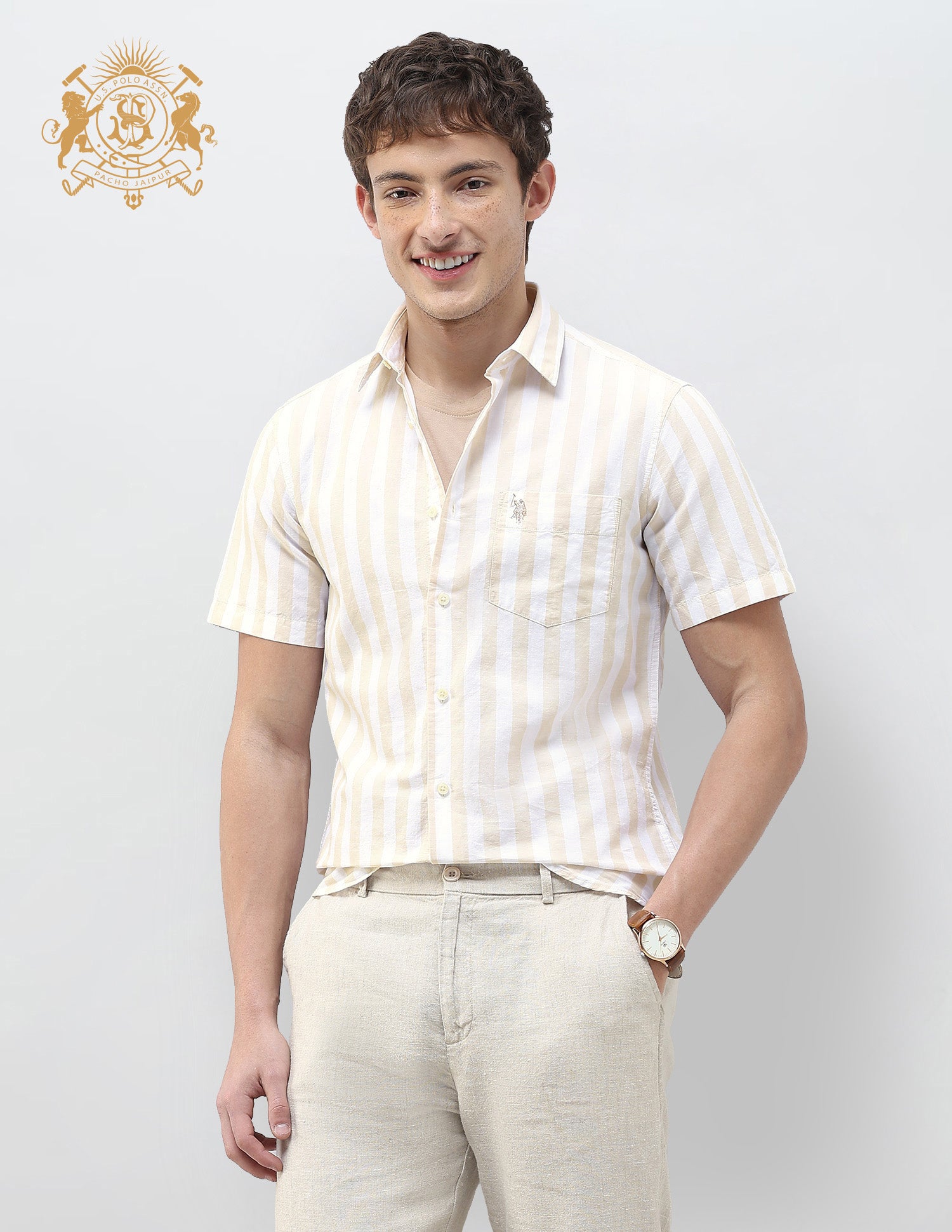 Vertical Striped Regular Fit Shirt