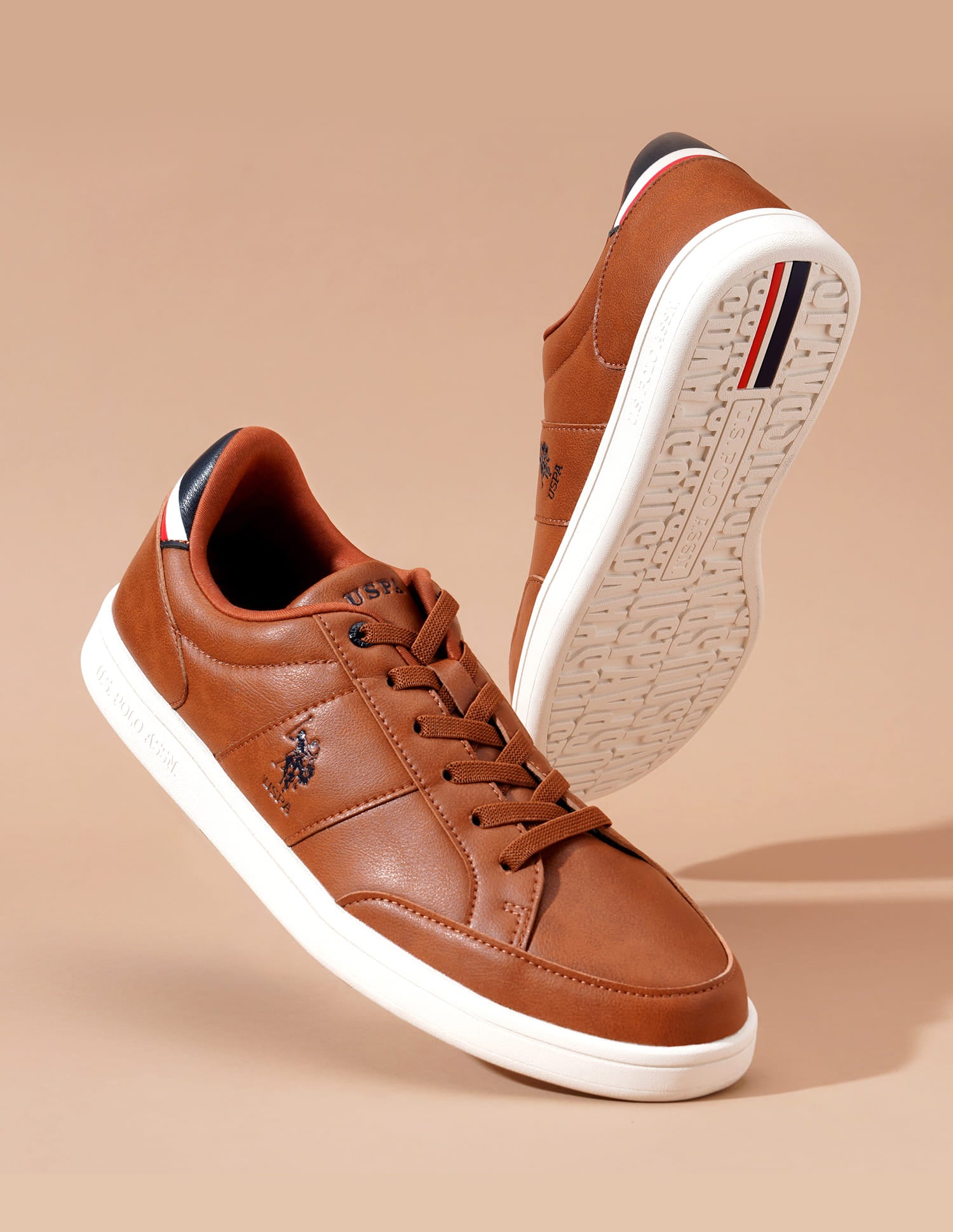 Men Ulrin 2.0 Tan All Day Sneakers Tan - U.S. Polo Assn. India | Large