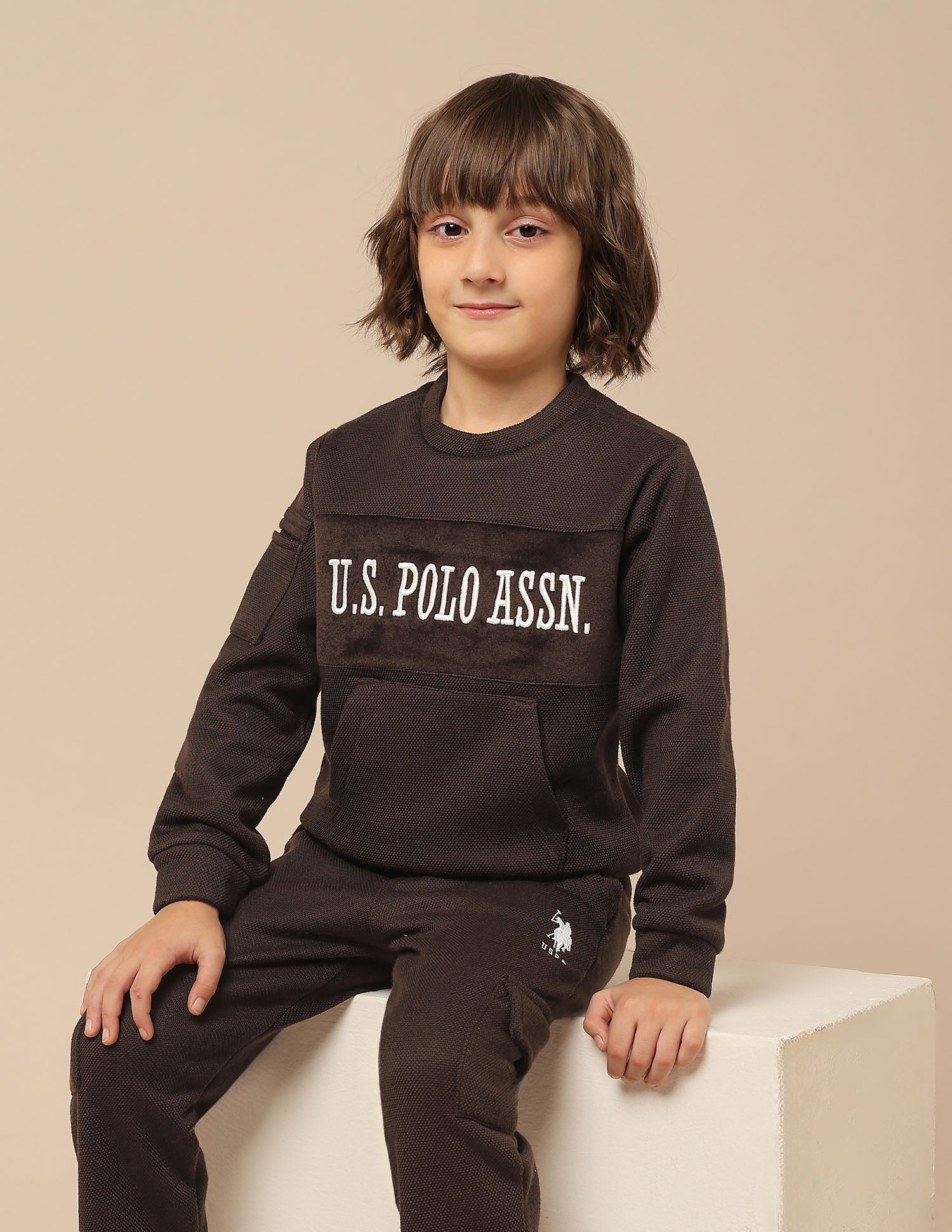 Boys Brand Embroidered Regular Fit Sweatshirt