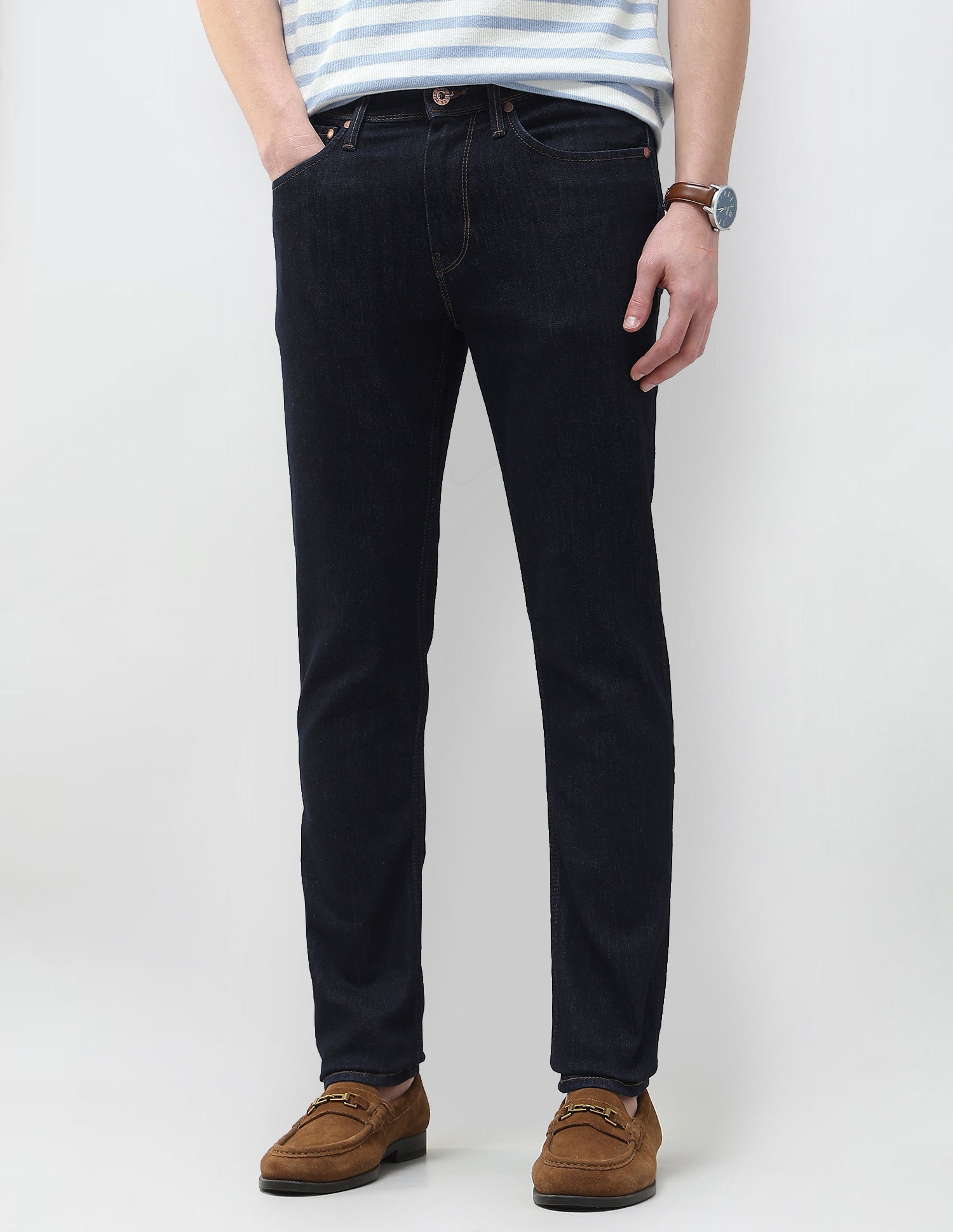 Brandon Slim Tapered Fit Rinsed Jeans