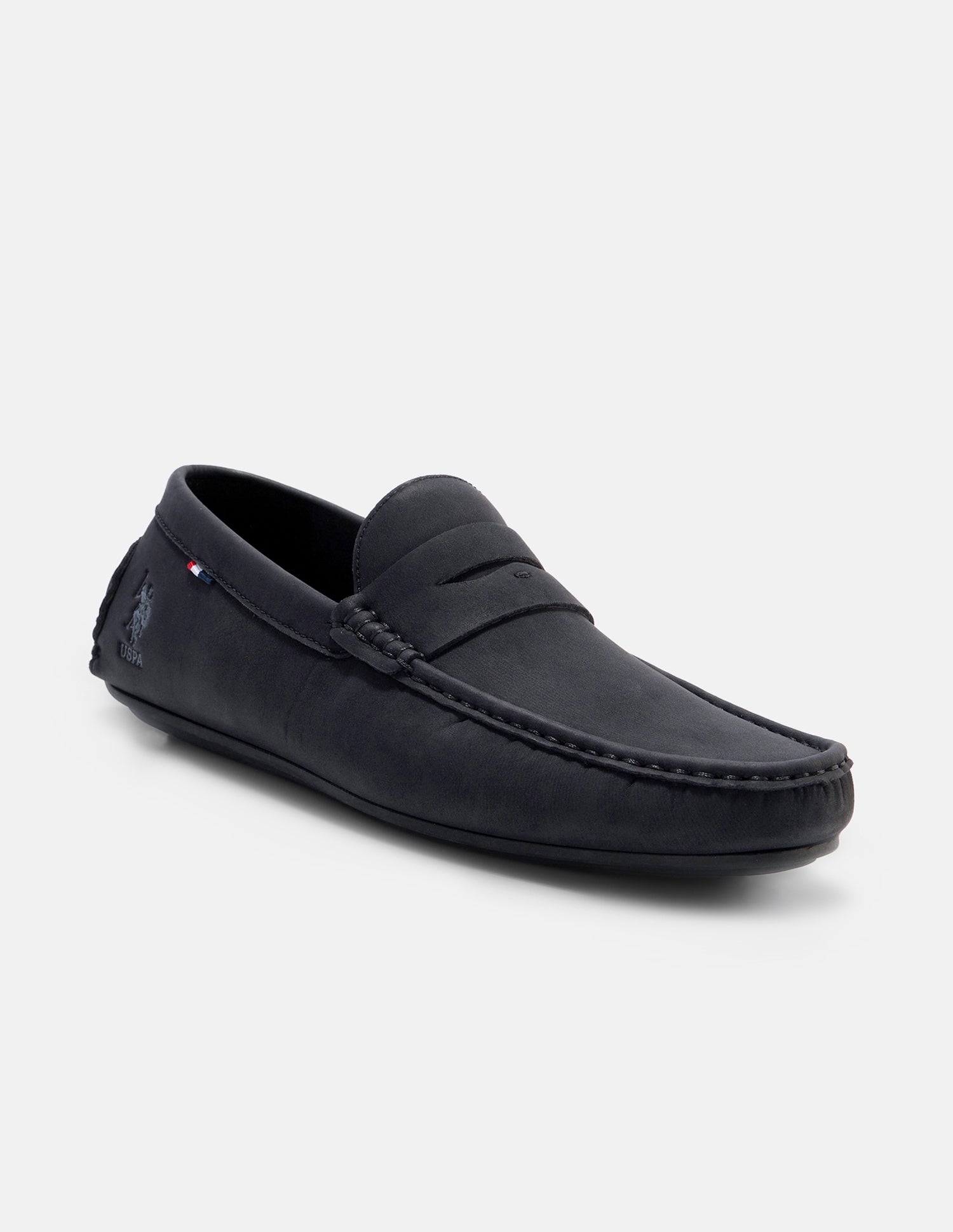 Round Toe Elric Loafers Black - U.S. Polo Assn. India | Large