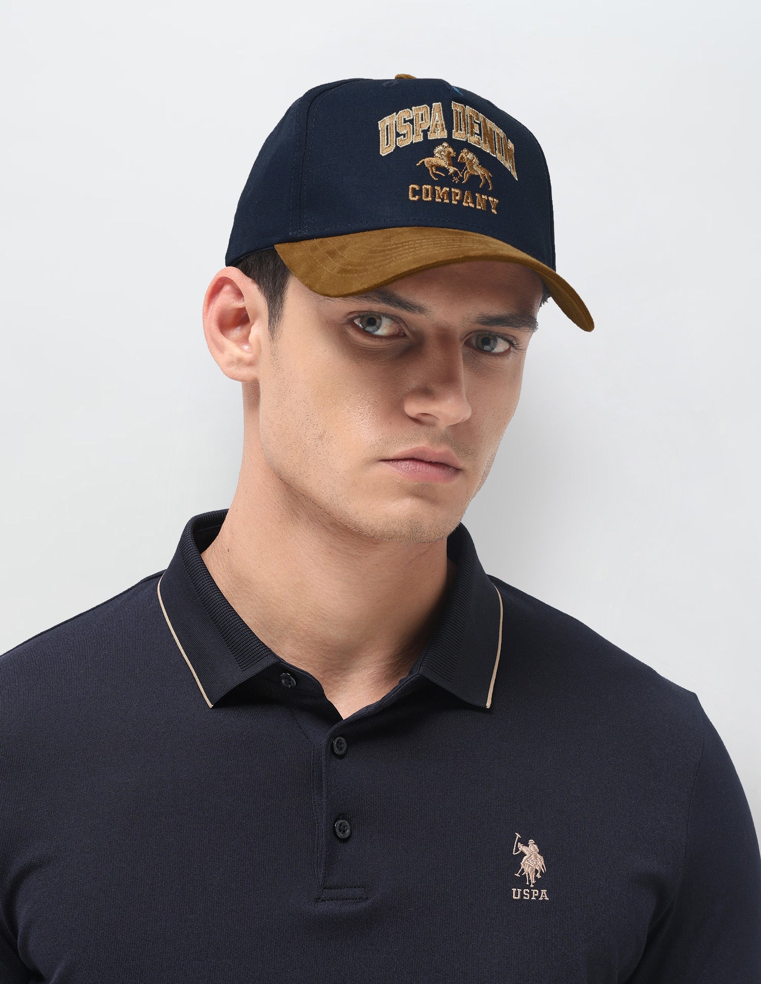 Brand Embroidered Denim Cap