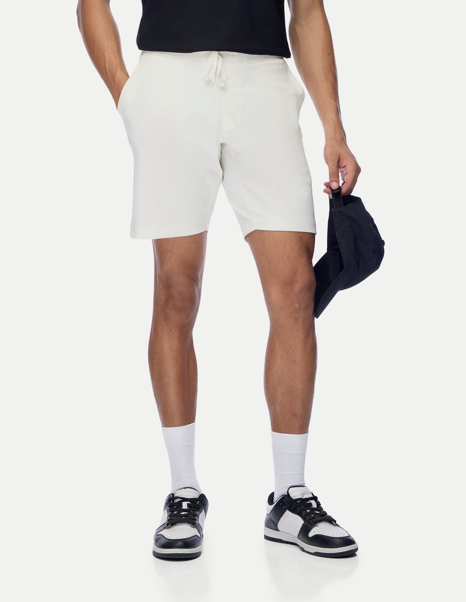 Mid Rise Regular Fit Active Shorts White - U.S. Polo Assn. India | Large