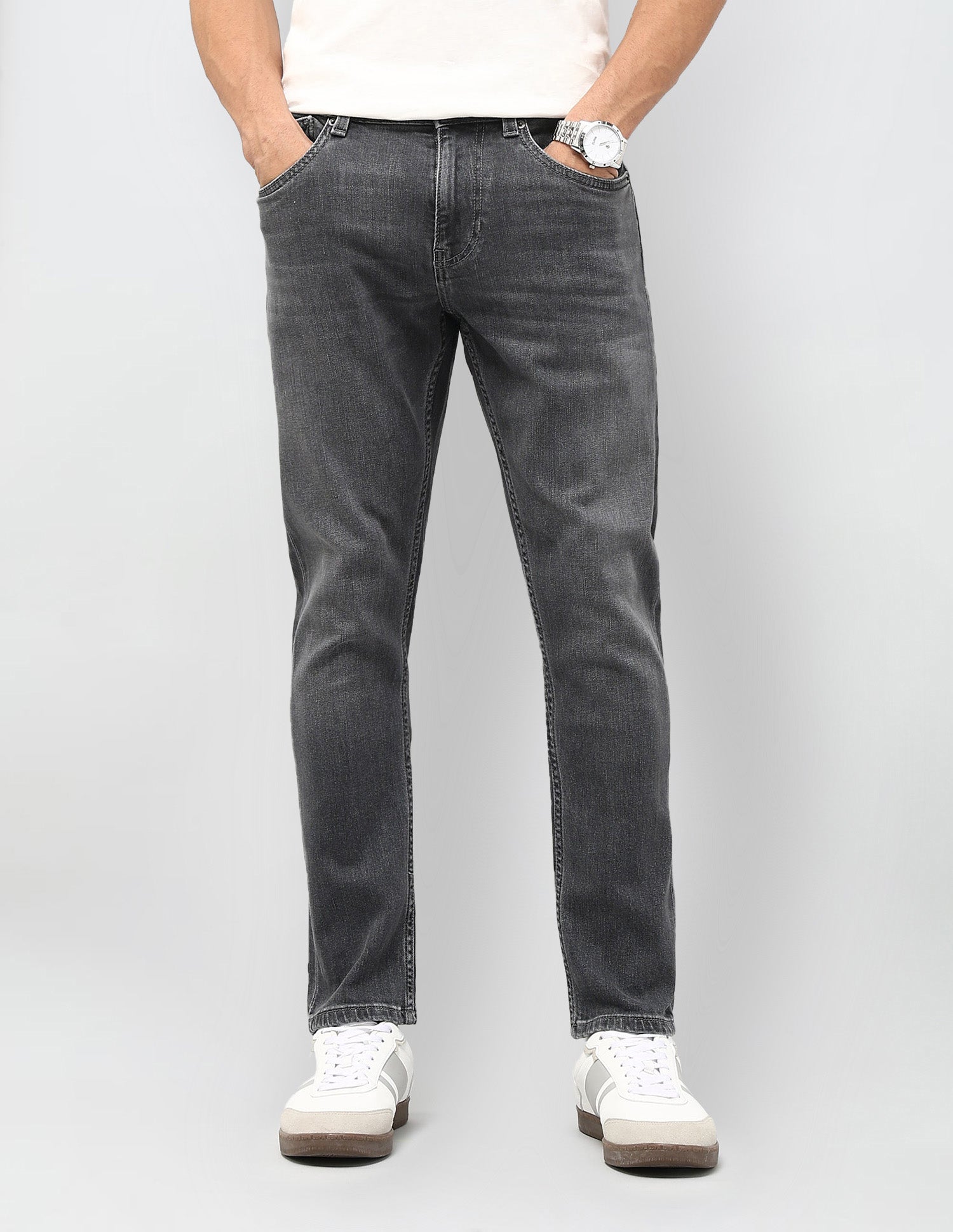 Henry Tapered Fit Grey Jeans