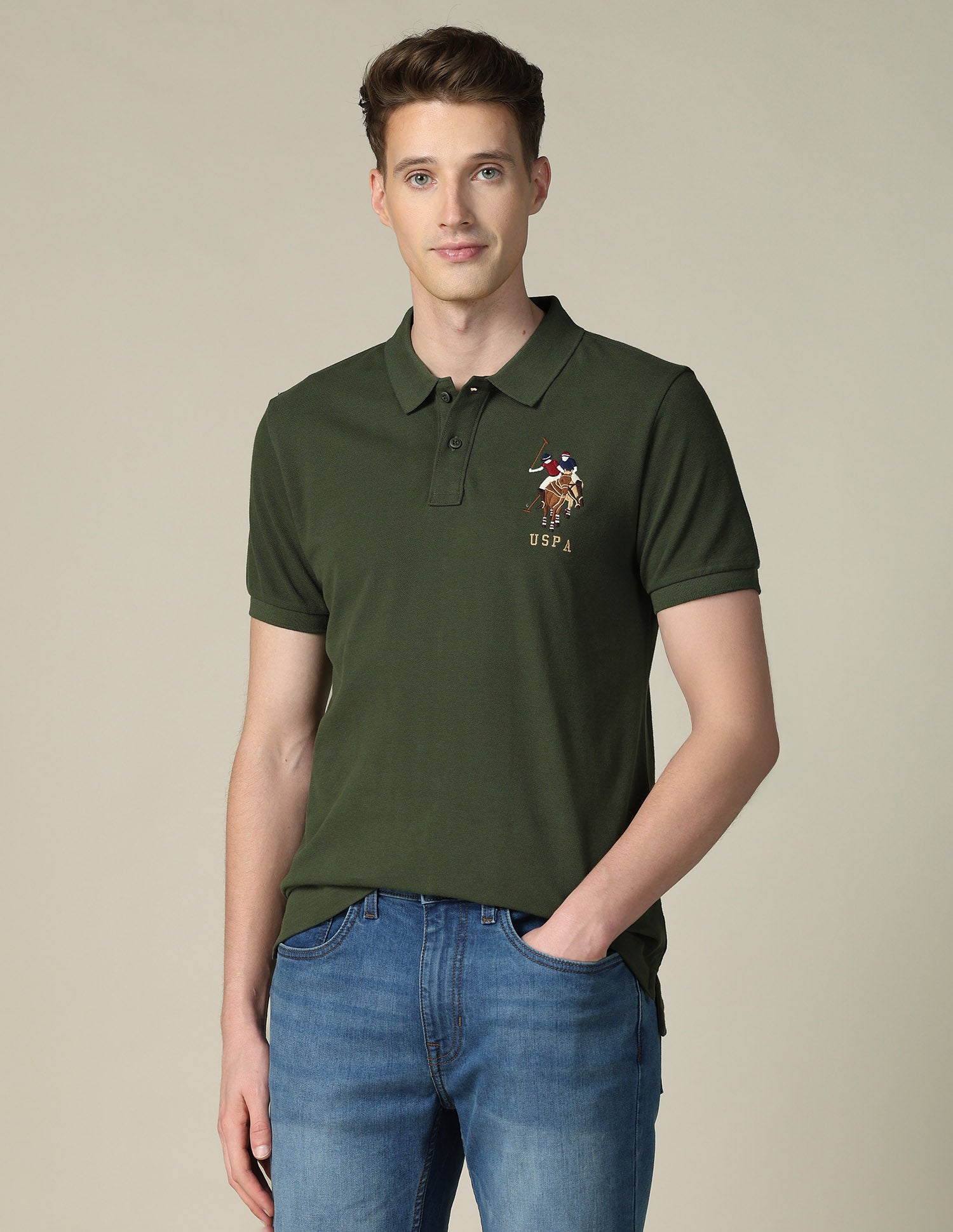 Solid Regular Fit Polo Shirt