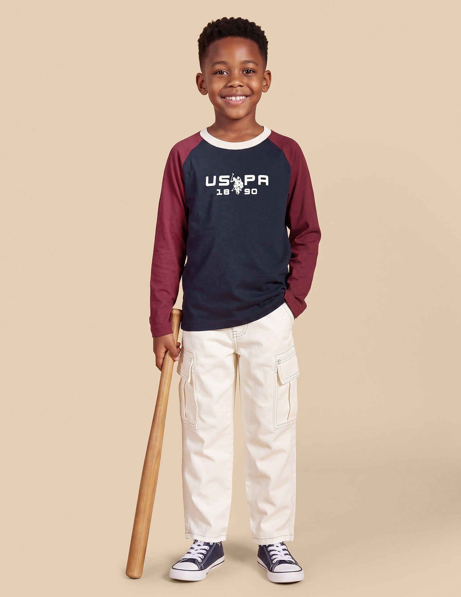 Brand Printed Regular Fit T-Shirt Navy - U.S. Polo Assn. India | Large