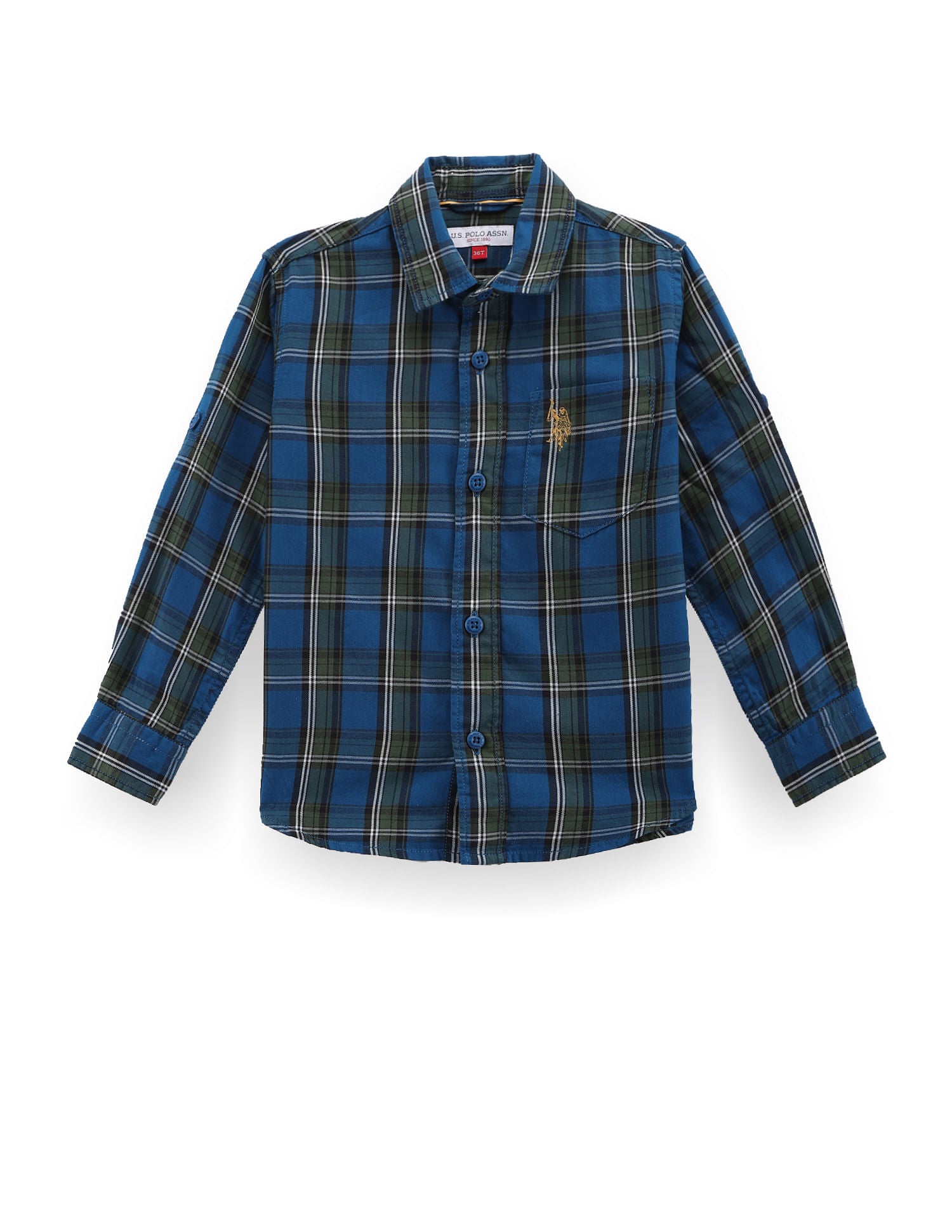 Boys Tartan Check Twill Shirt