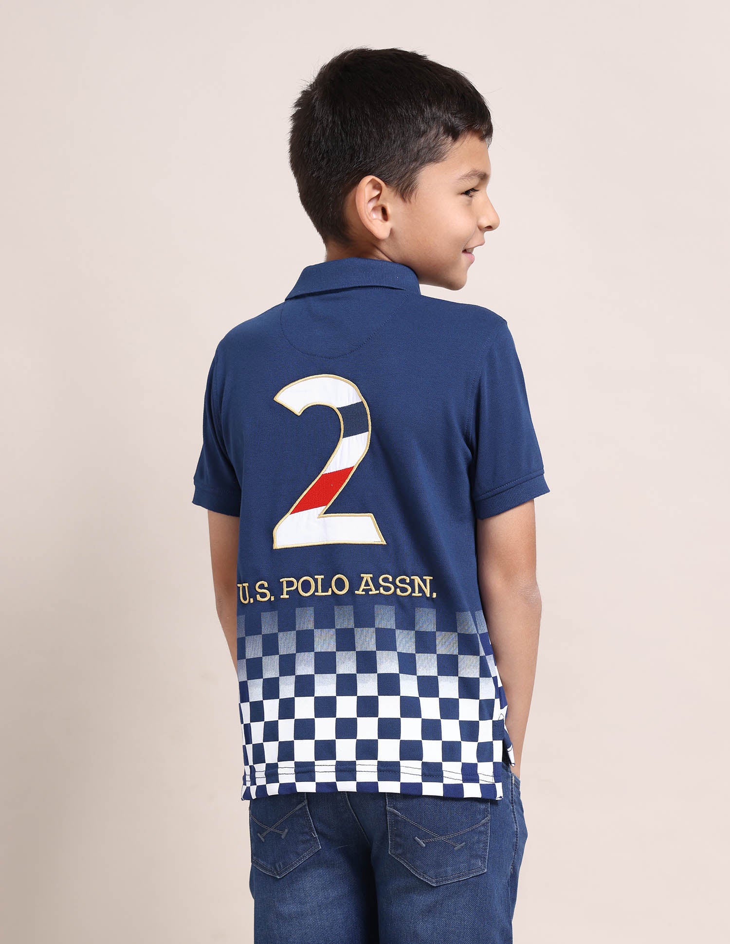 Boys Embroidered Polo Shirt Navy - U.S. Polo Assn. India | Large
