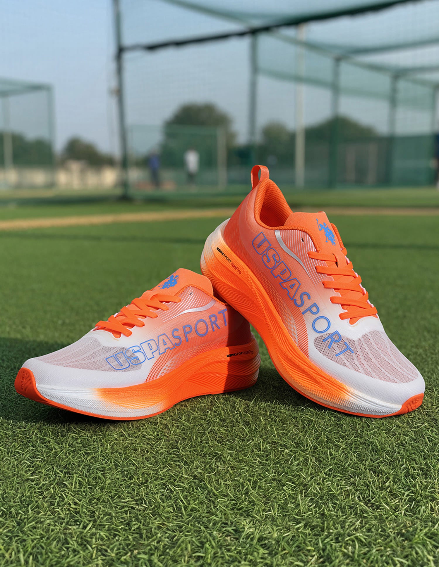 Men Oskar Uspa Sport Running Shoes Orange - U.S. Polo Assn. India | Large