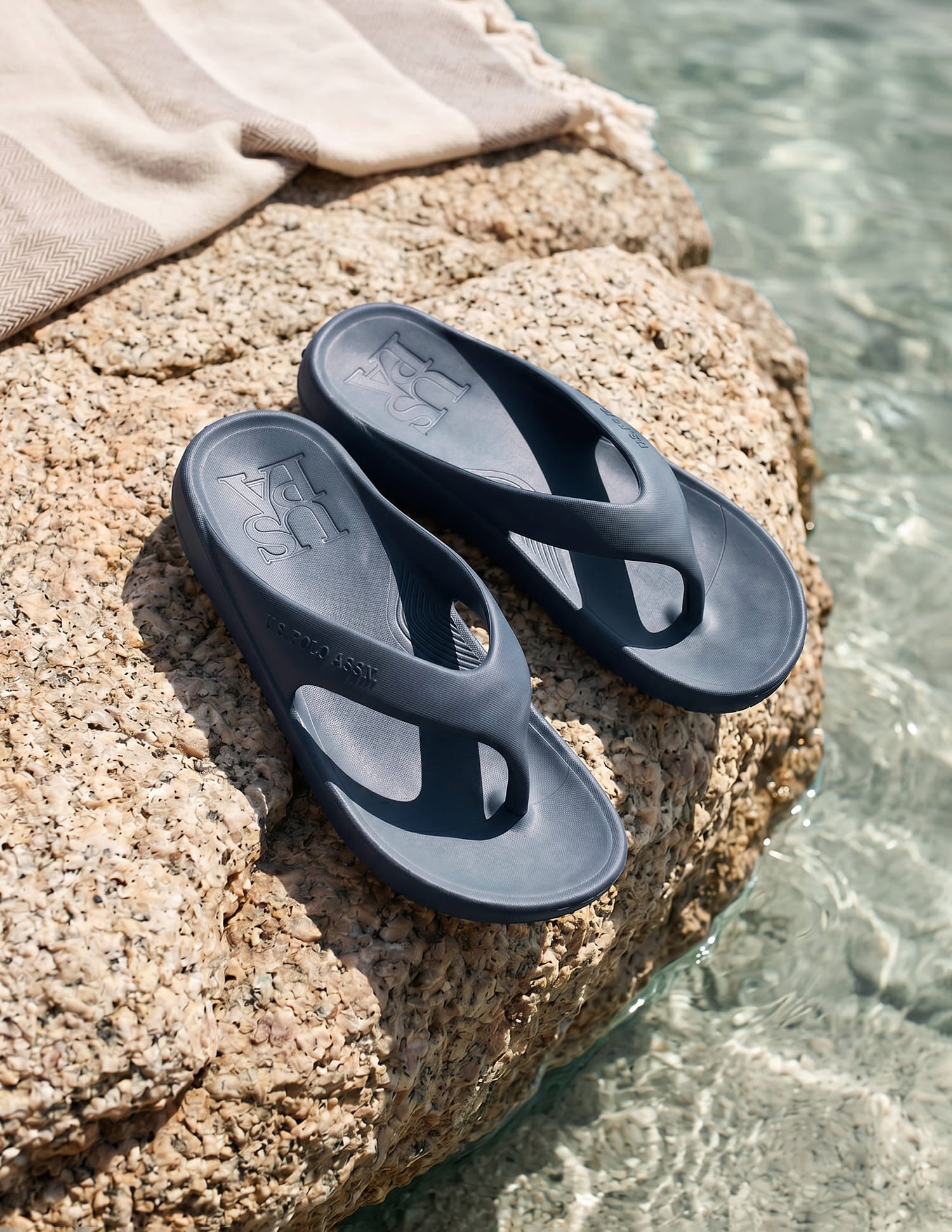 Men Axel 2.0 Navy Foam Walk Flip Flop Blue - U.S. Polo Assn. India | Large