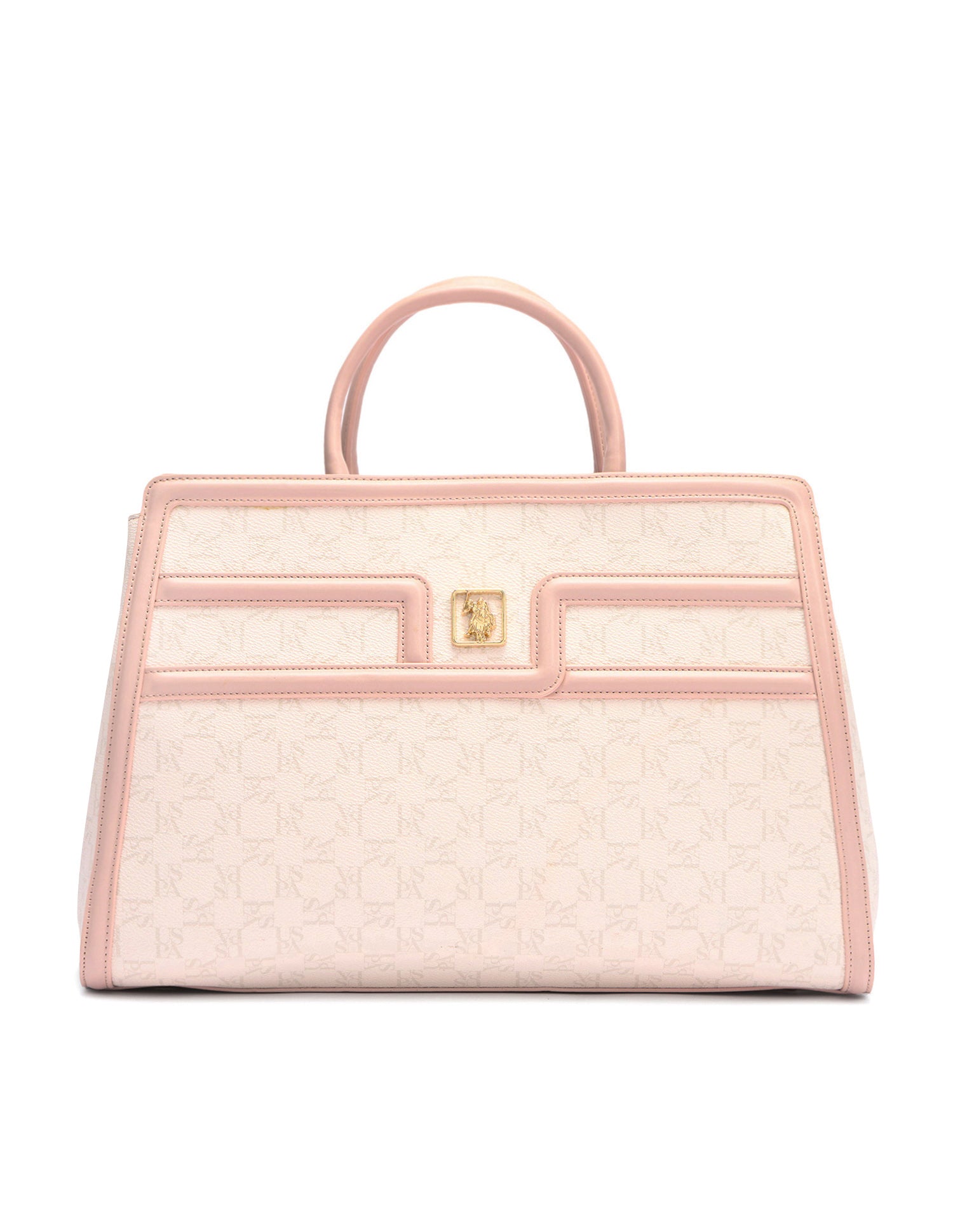 Carla Monogram Satchel Bag