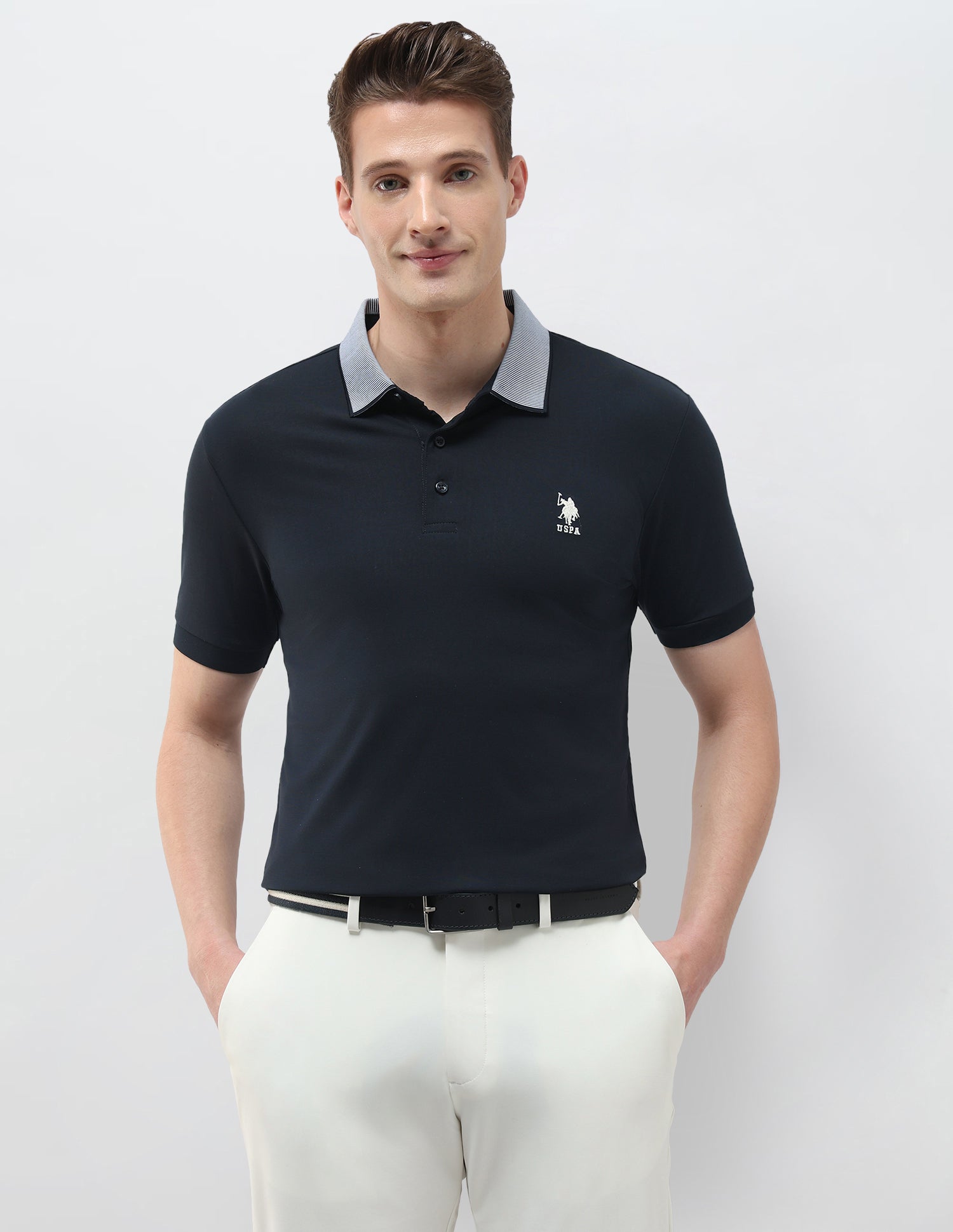 Solid Slim Fit Polo Shirt