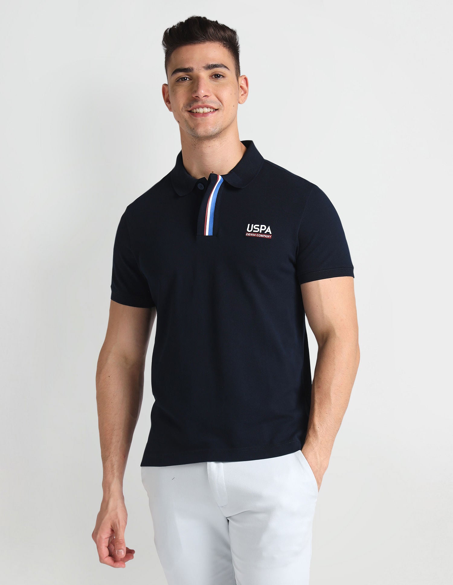 Embroidered Logo Muscle Fit Polo Shirt – U.S. Polo Assn. India