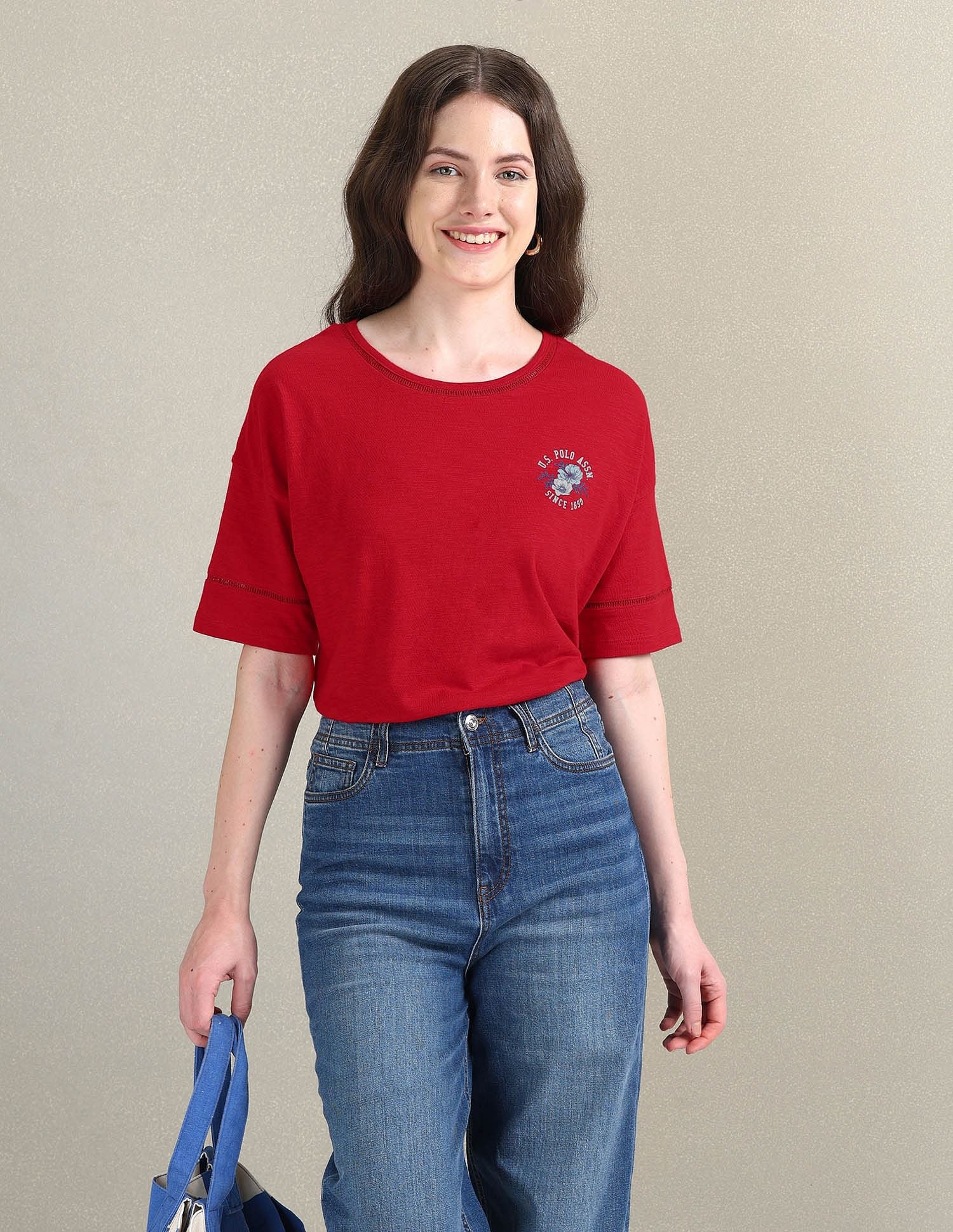 Pure Cotton Jersey Slub T-Shirt