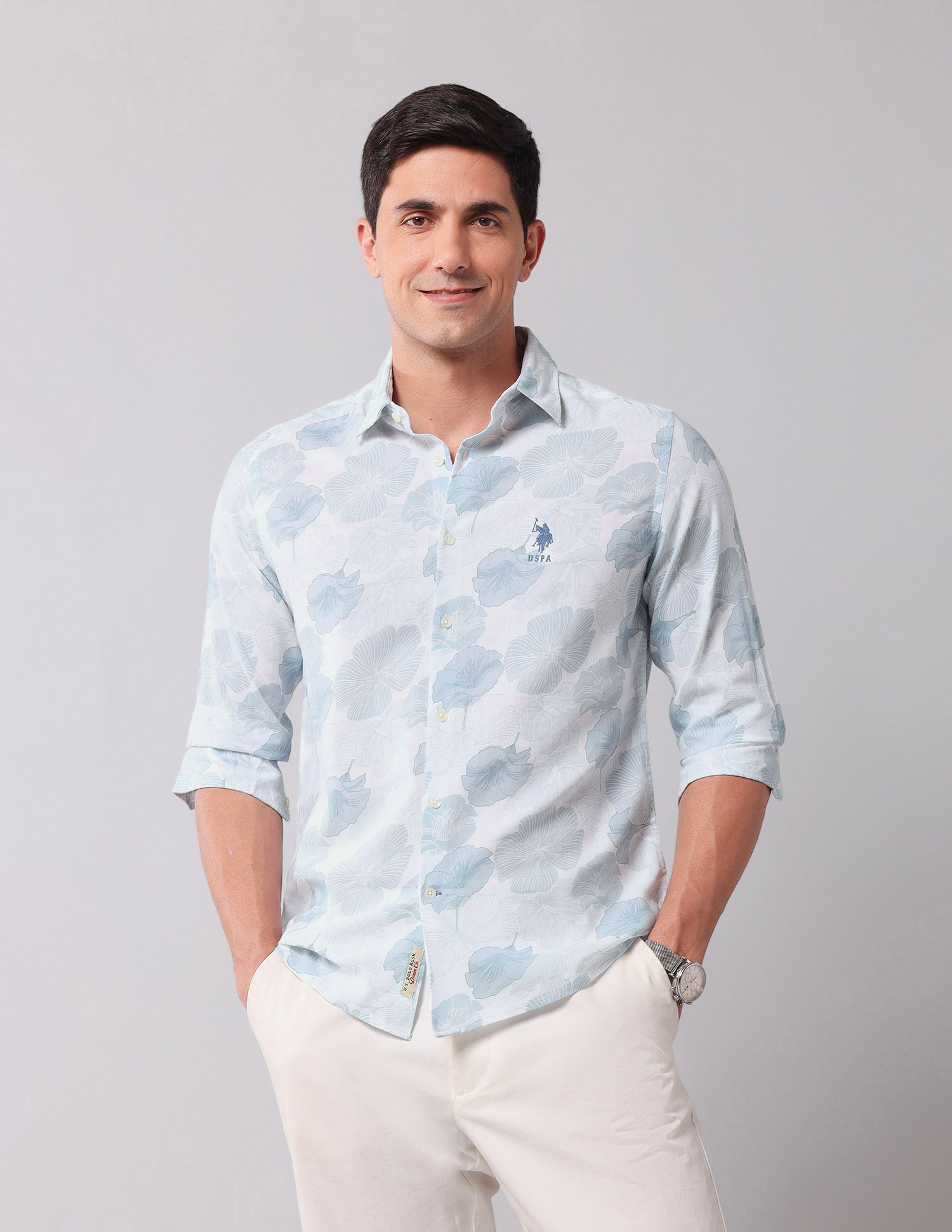 Floral Printed Regular Fit Shirt