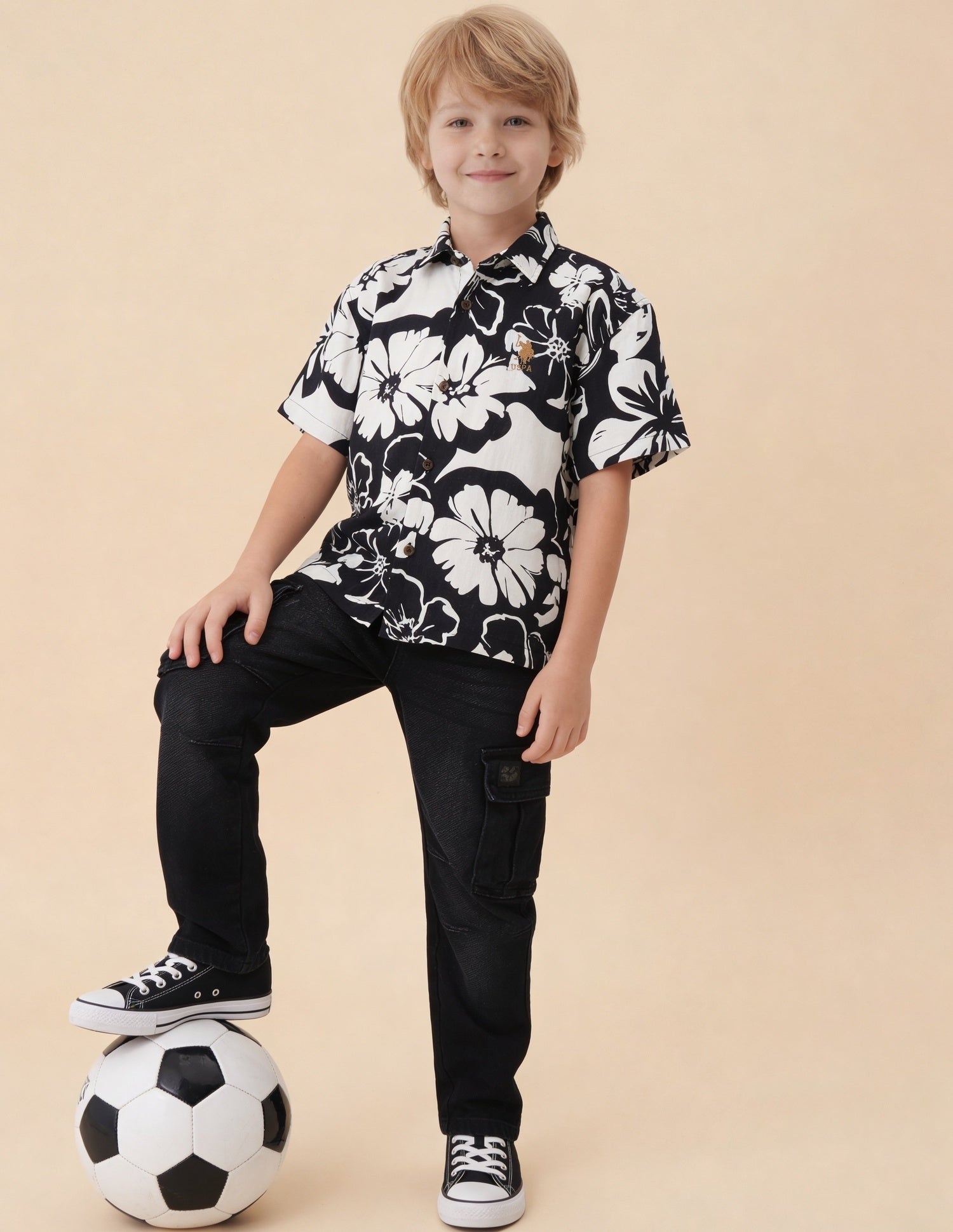 Floral Printed Boxy Fit Shirt