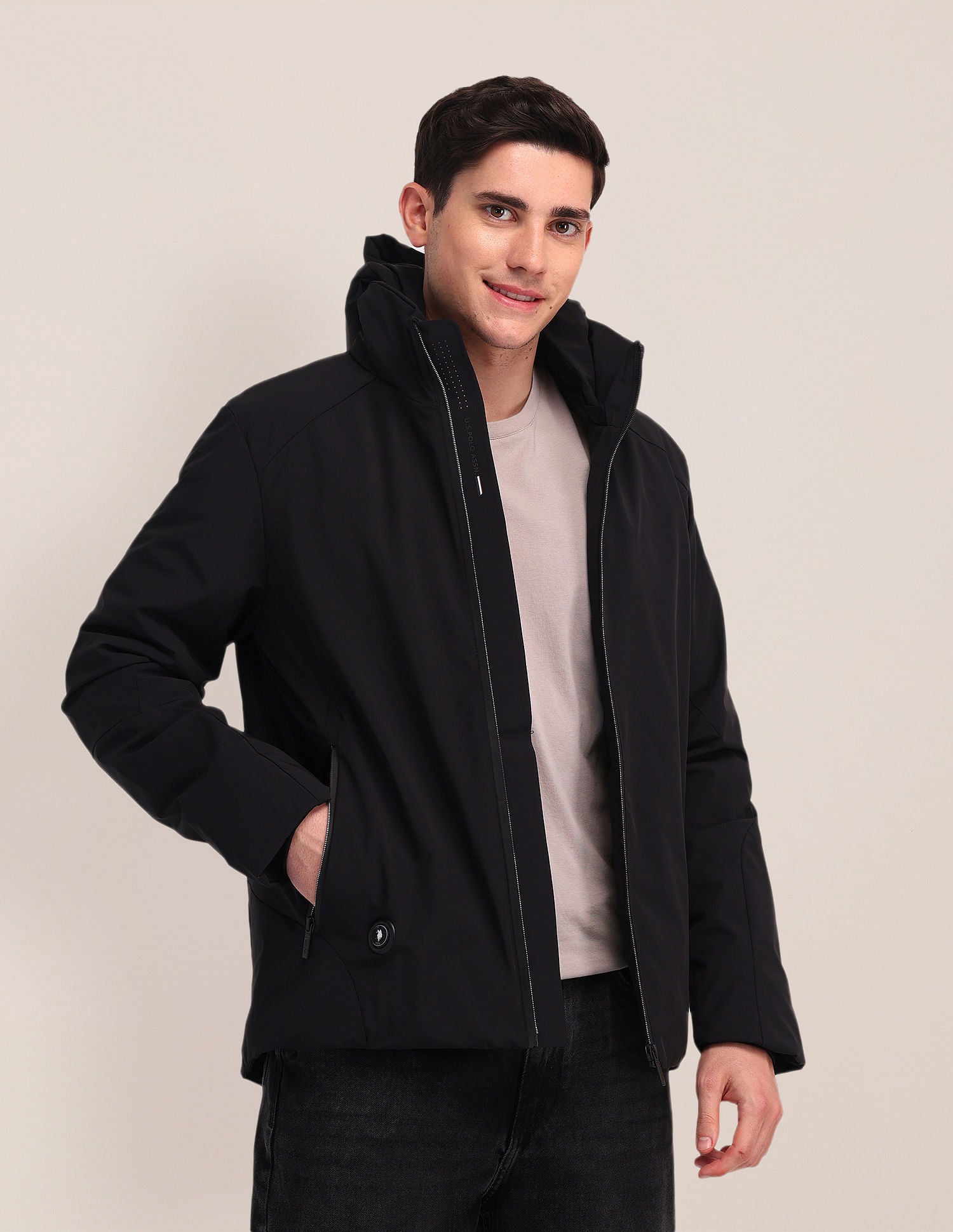 Detachable Hood Padded Jacket
