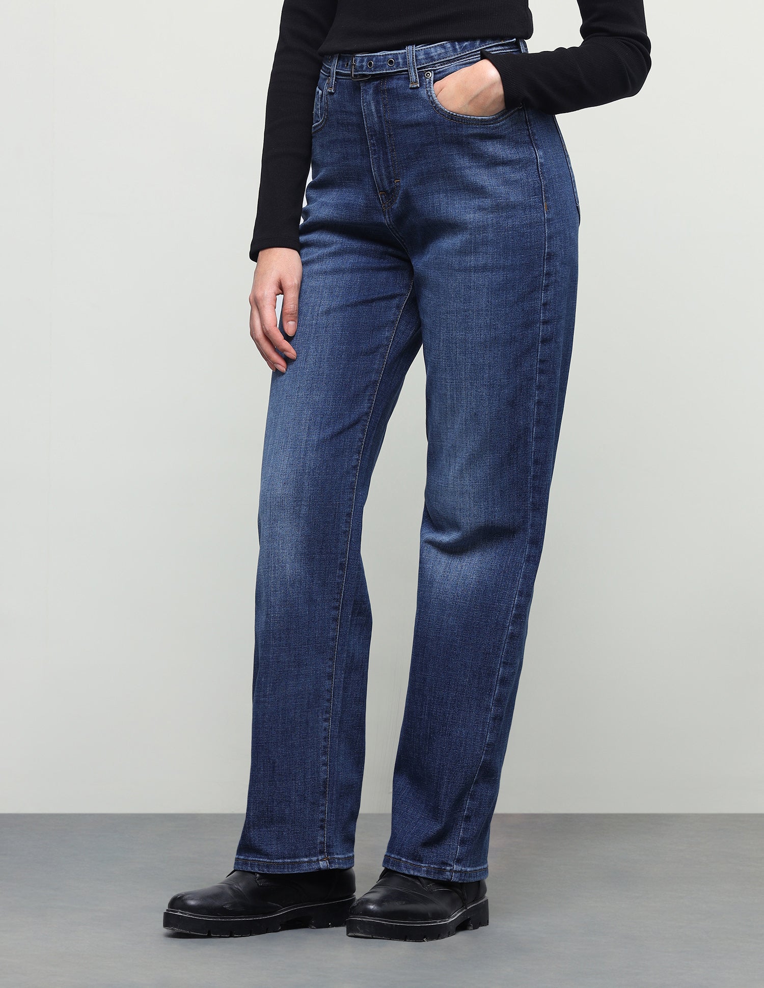 Straight Fit Blue Jeans Dark Blue - U.S. Polo Assn. India | Large