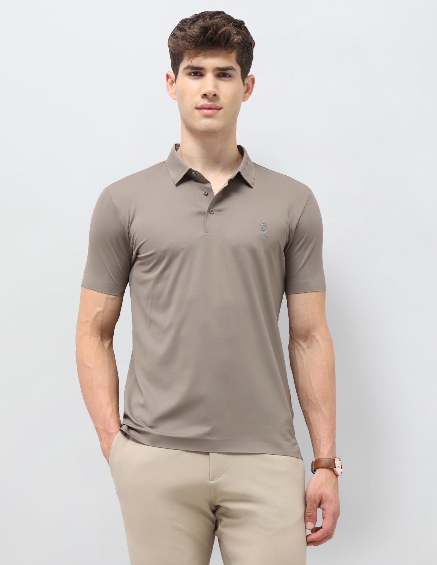Solid Slim Fit Polo Shirt