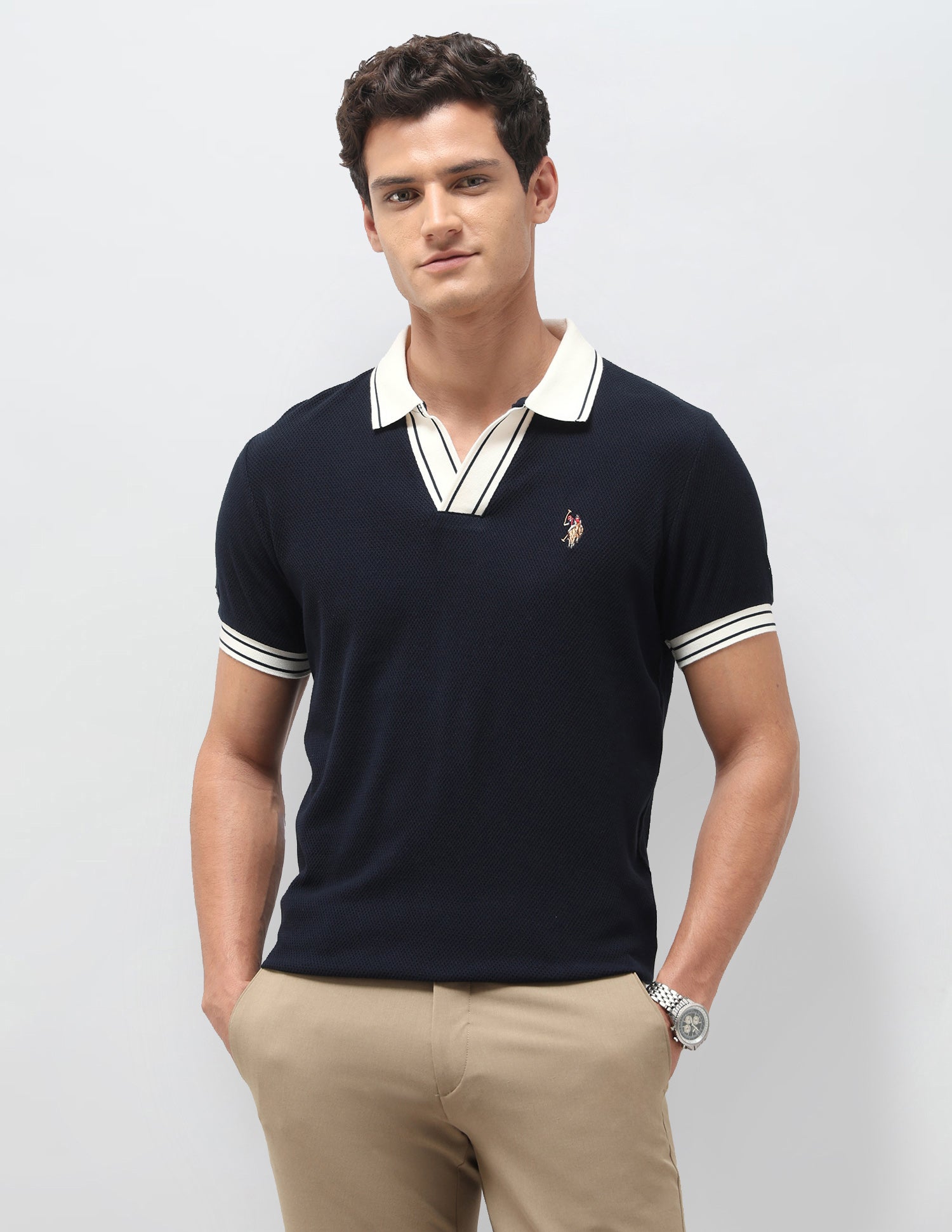 Solid Slim Fit Polo Shirt